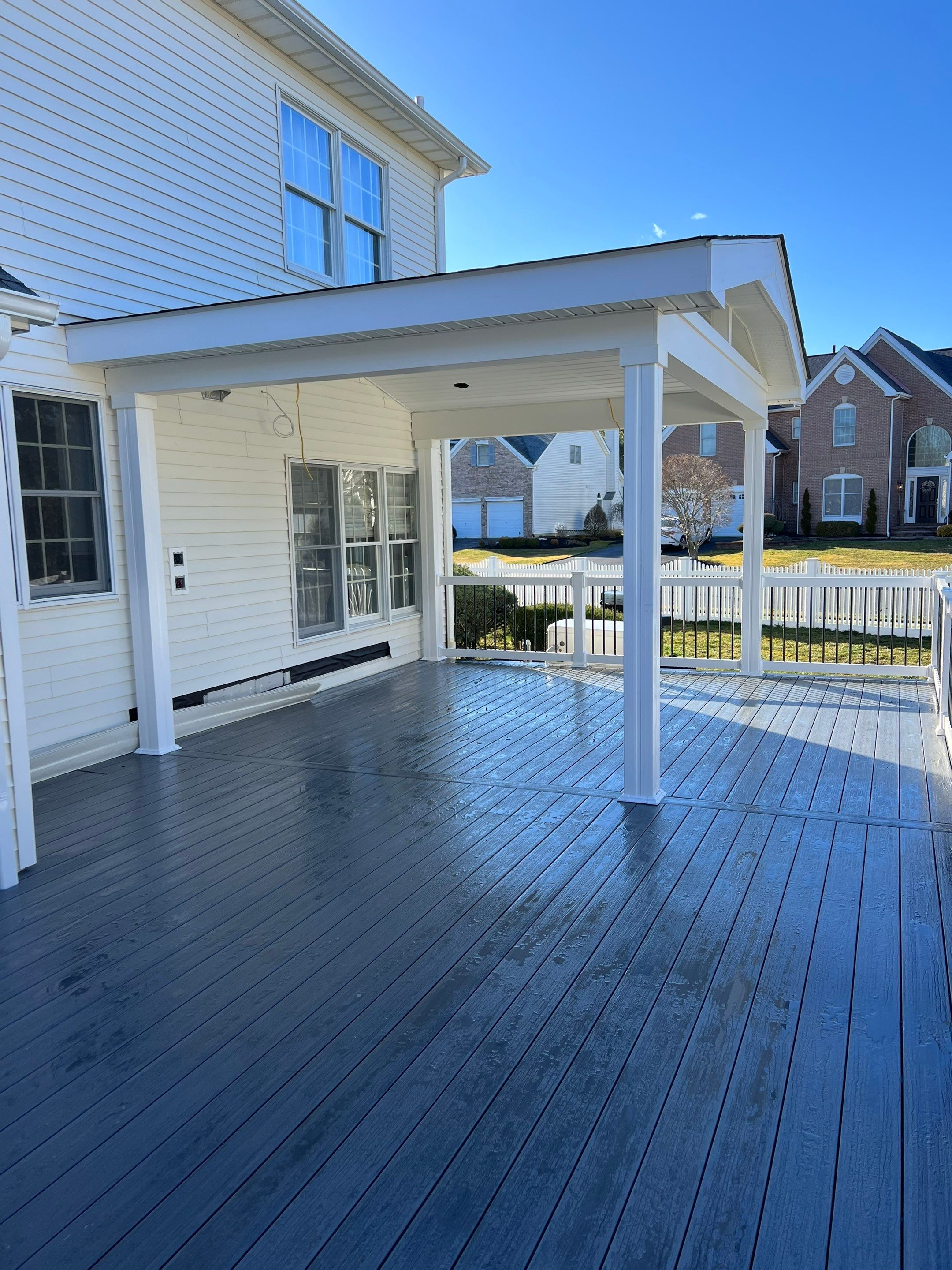 New deck With Porch  by deck guardian