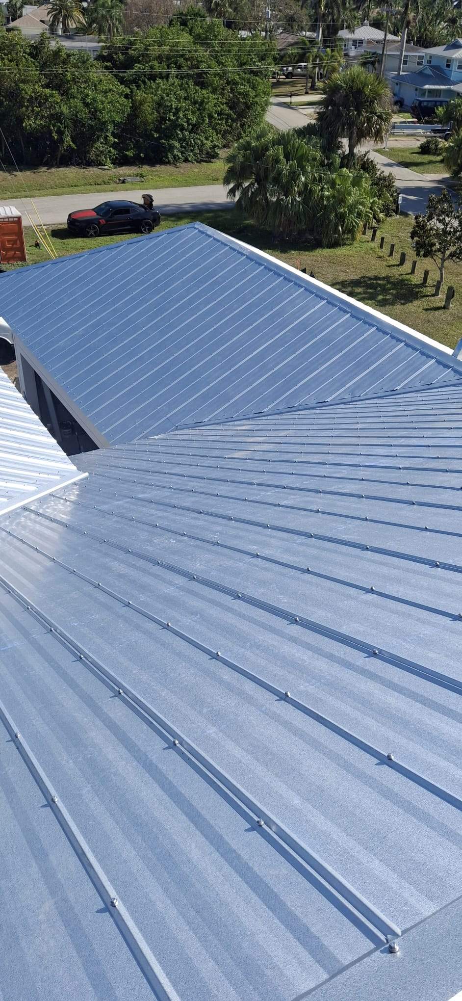24ga 5V Crimp Mill Finish  by Total Roofing System The Metal Roof Experts