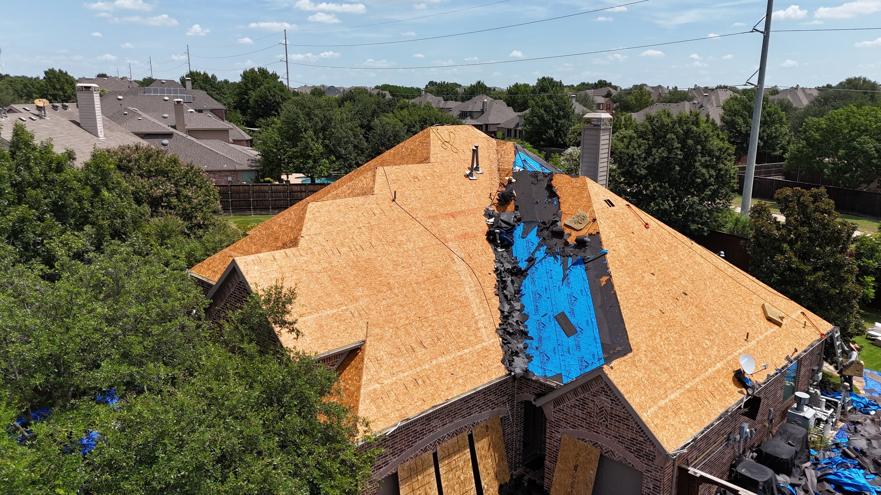Residential Roof Repair using IKO Dynasty Class 3 Impact Resistant Shingles by Becker Roofing and Exteriors