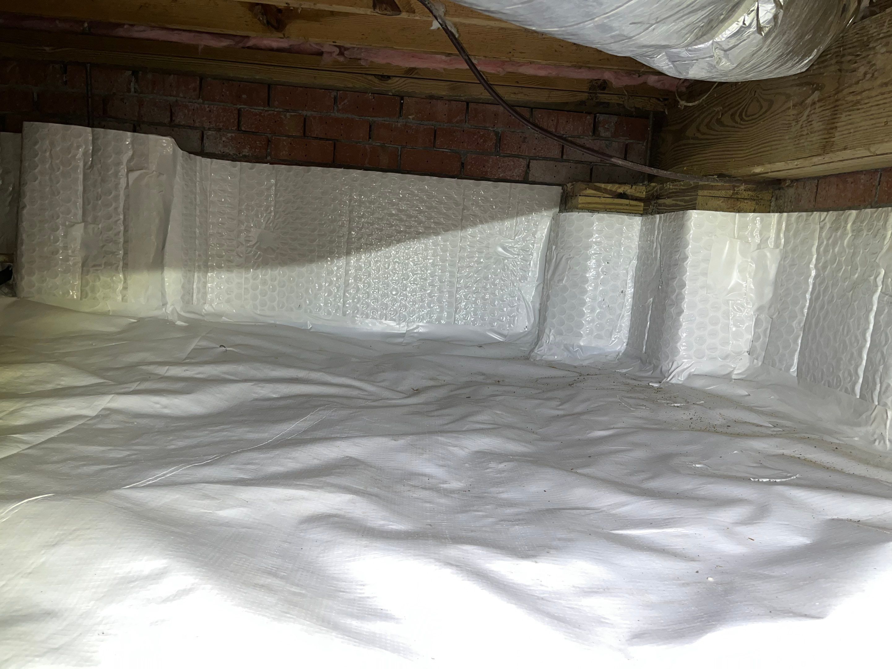 Impact Choice Encapsulation with French Drain and Crawlspace Doors by Impact Crawlspace