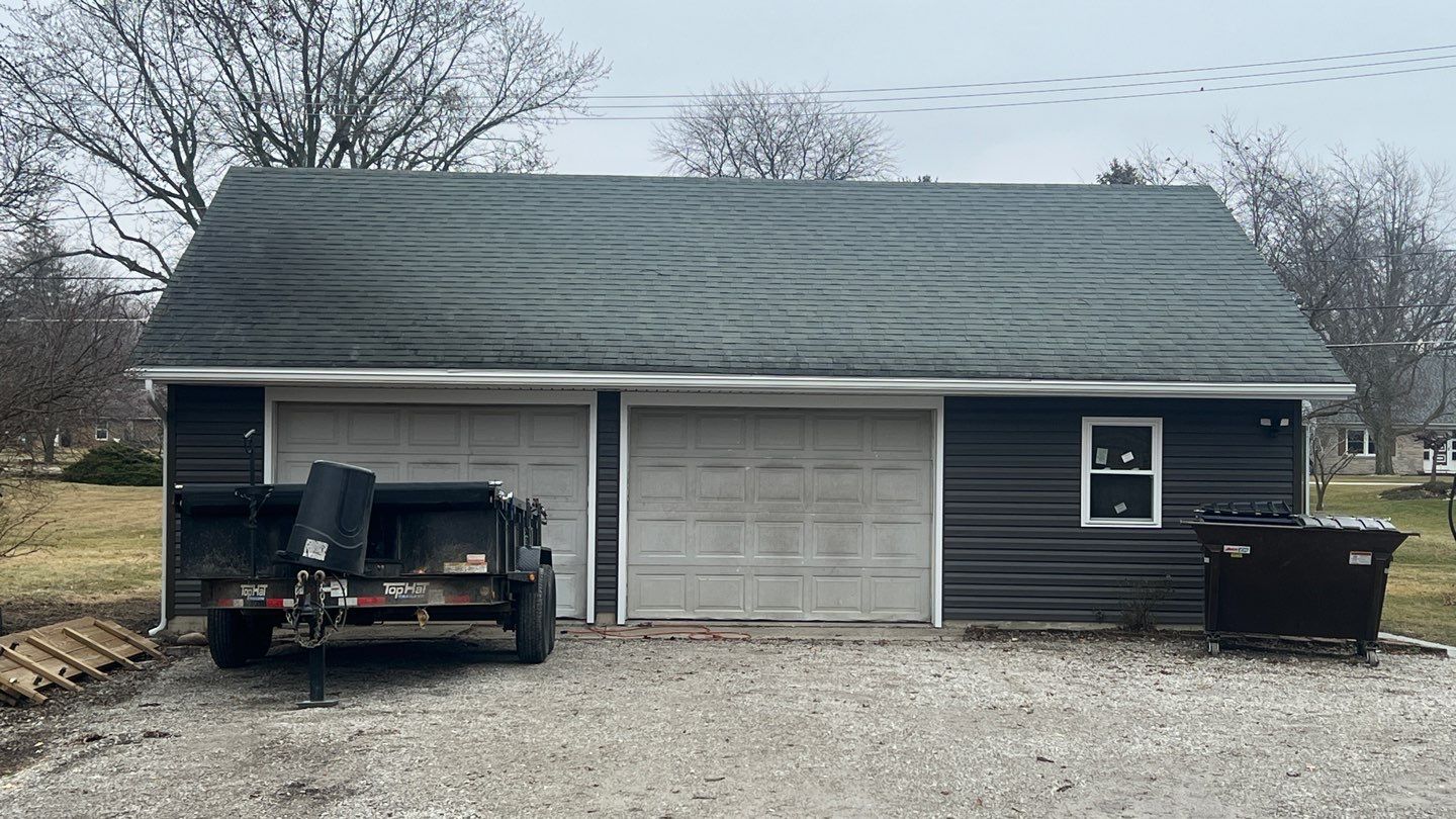 Residential fascia replacement using Exterior Portfolio 4.5 DL - Peppercorn by Nitro Roofing and Construction