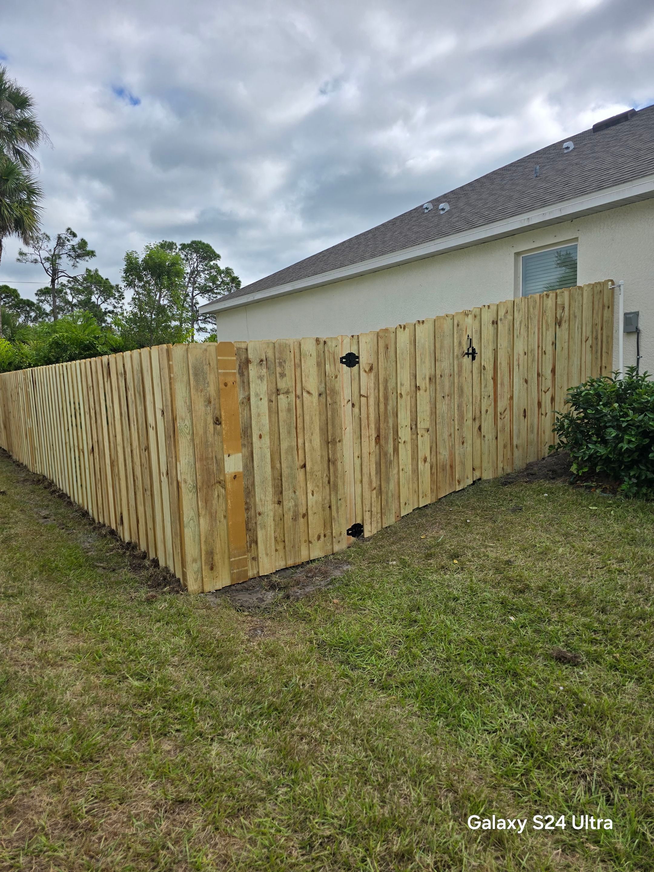 Wood Fence Install in North Port by True Fence LLC