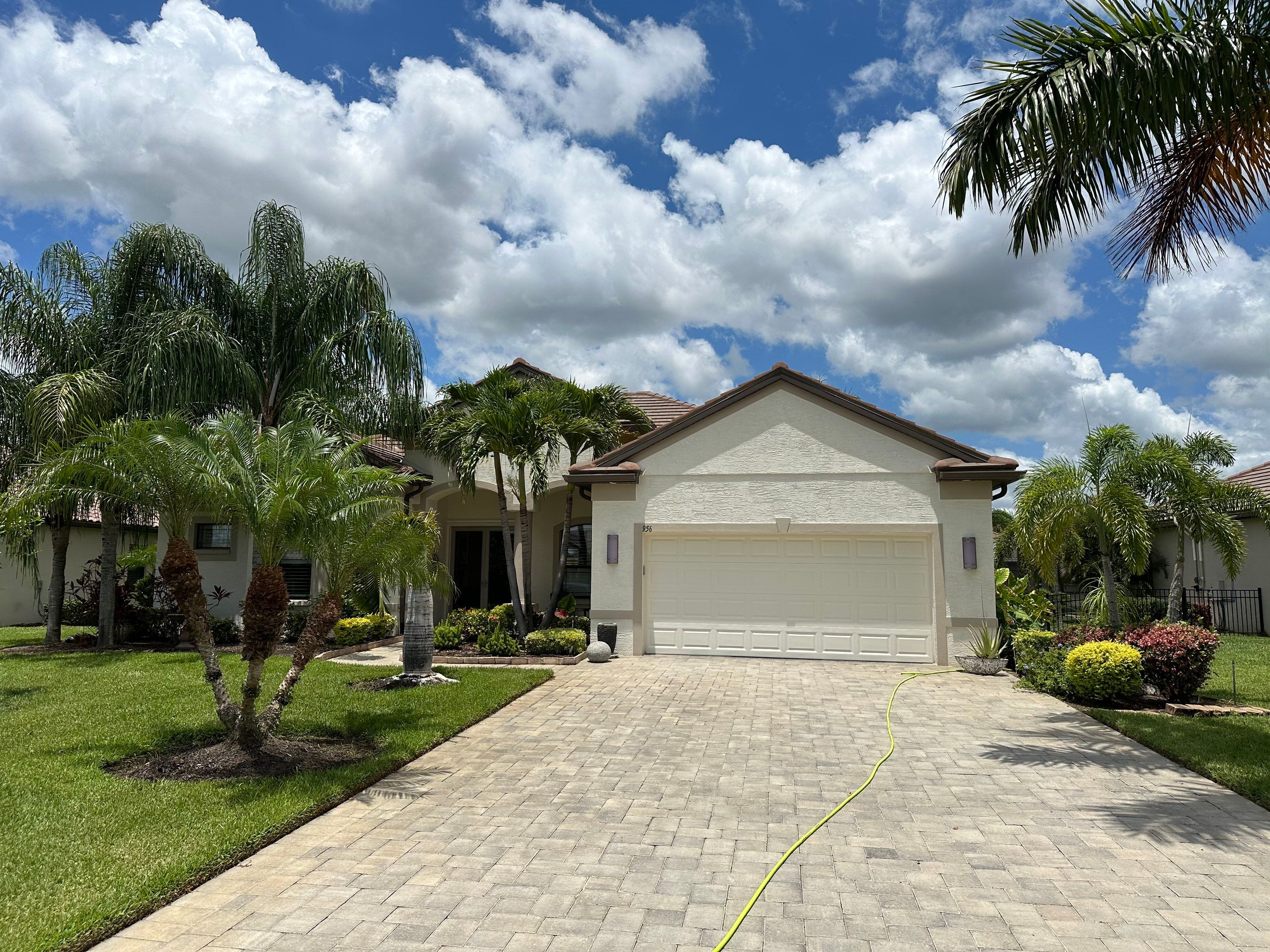 Flat Tile Roof Cleaning, House Wash & Sidewalk Cleaning in Enclave at Country Meadows, Bradenton, FL | Sunshine AquaWash by Sunshine AquaWash