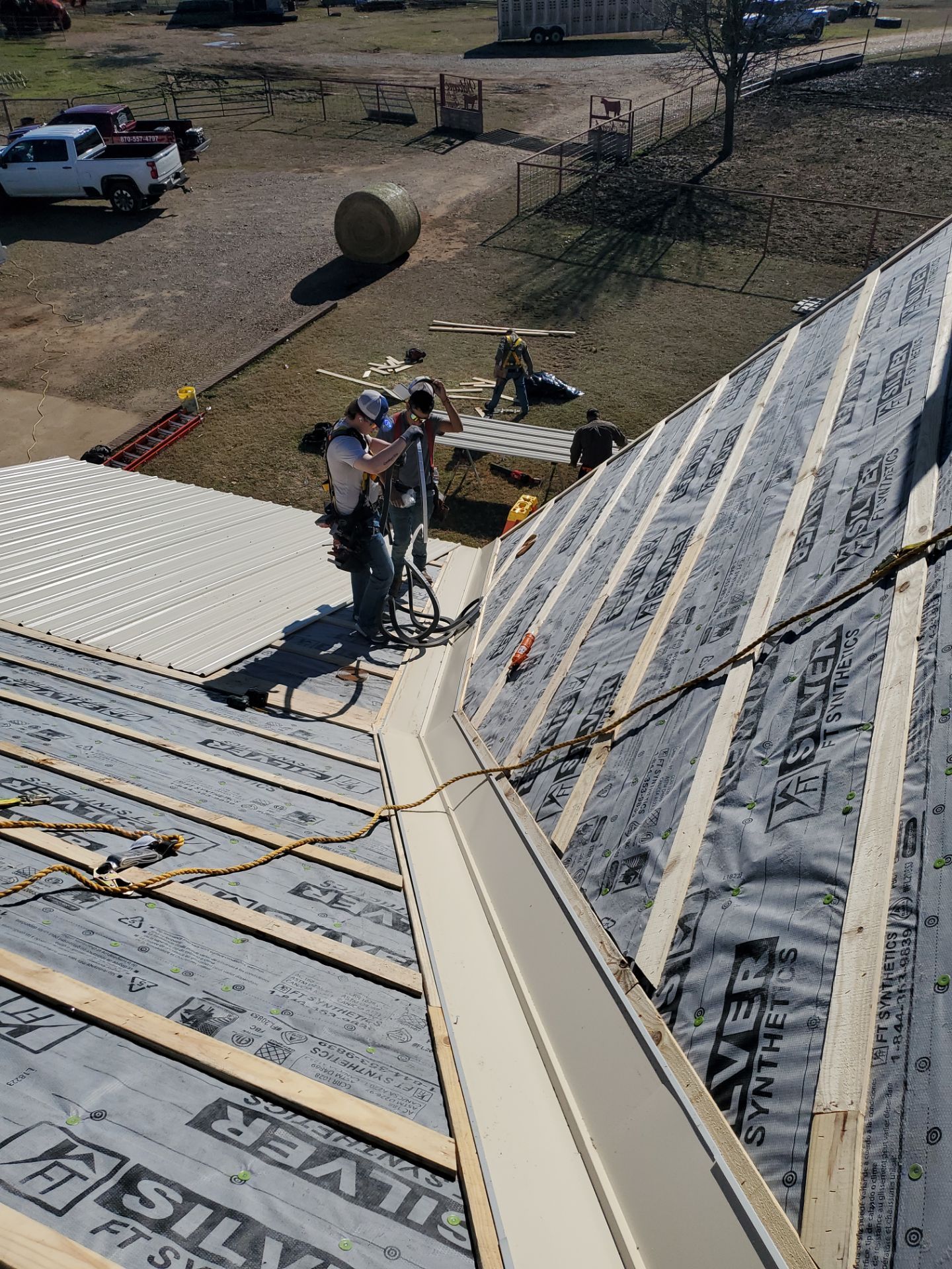 Residential Metal Roof Replacement using Reed's Metals: 26 GA. Colored Residential Metal Panels (Ivory) by Hostetler Roofing