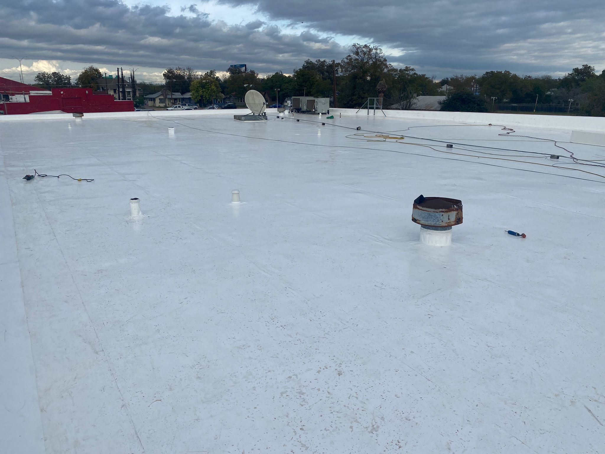 San Antonio Post Office Recover with a 20 year NDL warranty by Grell Roofing, LLC