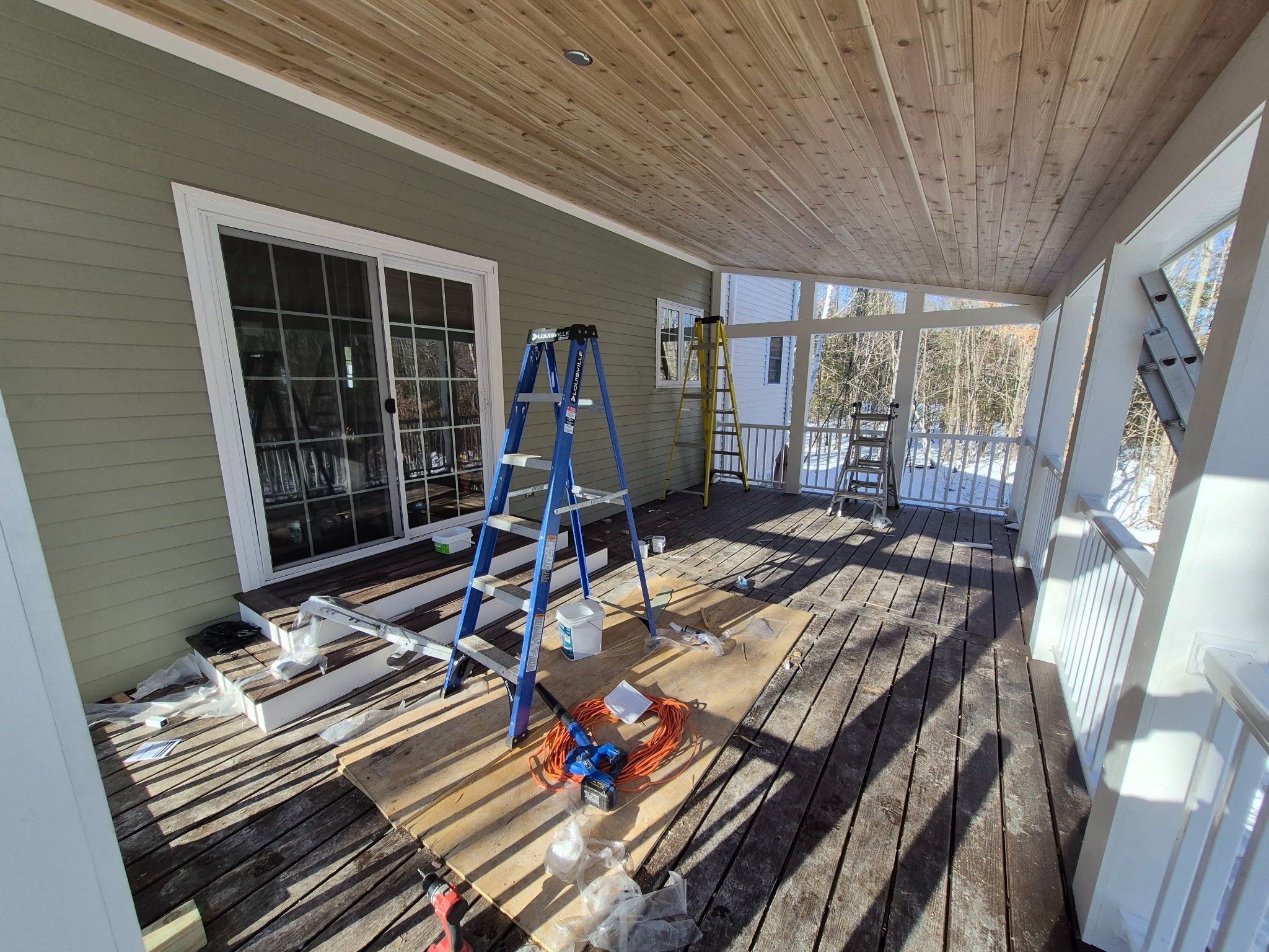 Nottingham Deck Demo - Three Season Build by Tall pine roofing
