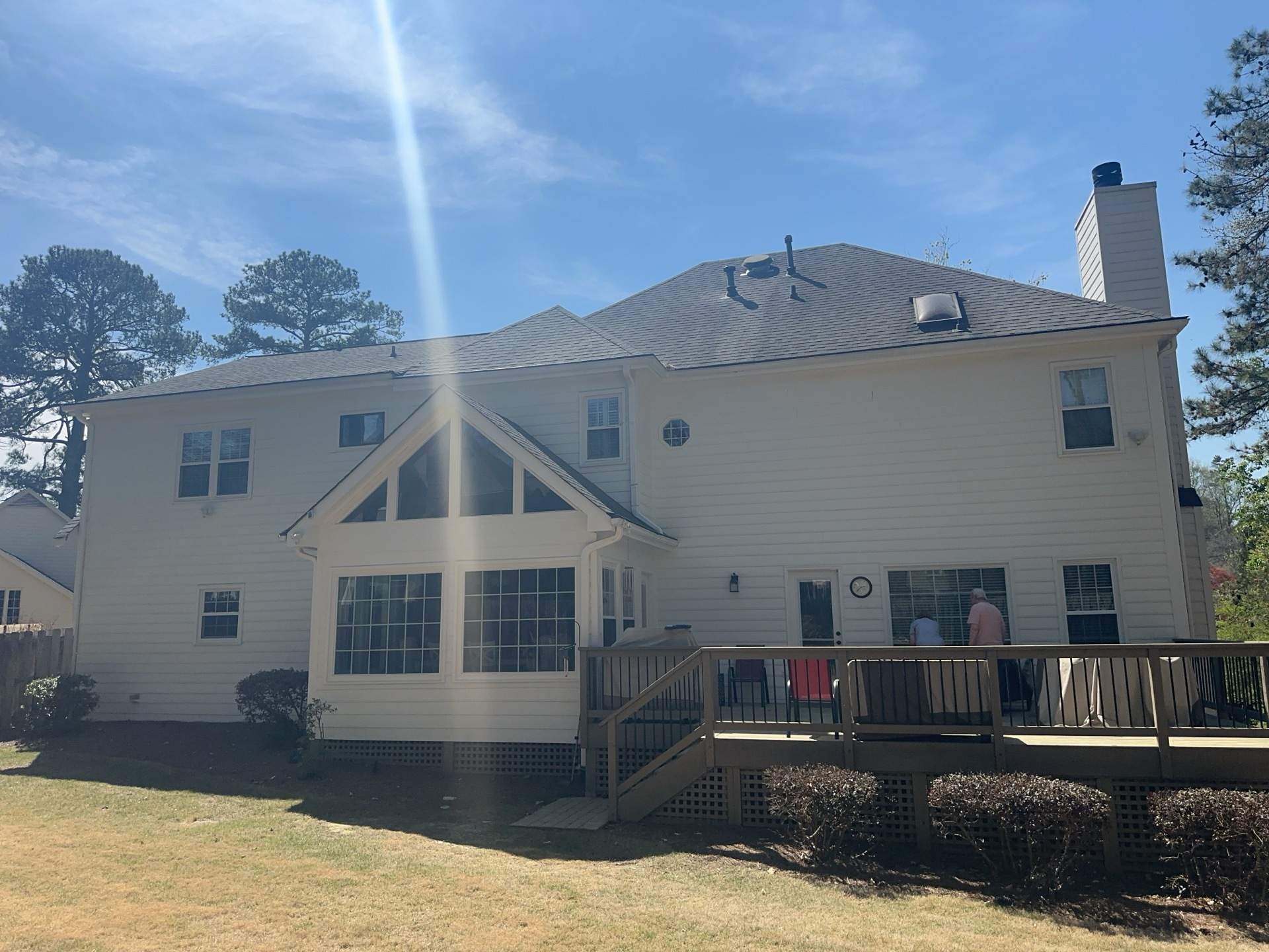 Deck Resurface using Deckorators Venture Series and Timbertech Composite Universal Rail by Nelson Exteriors 