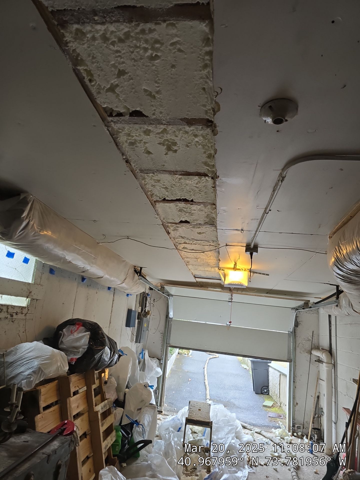 Attic Insulation using open cell spray foam by NYS Foam & Energy