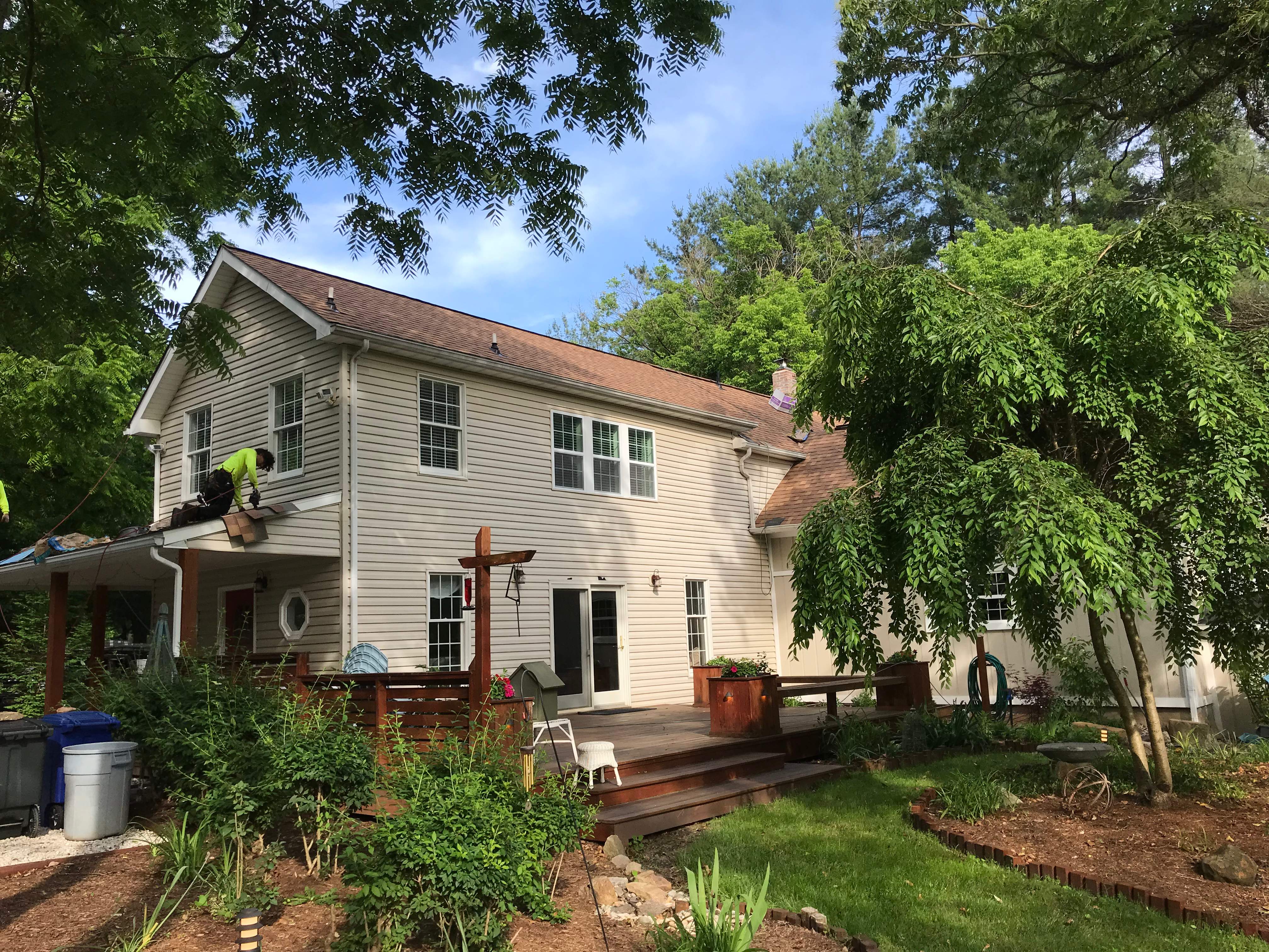 Residential Roofing Installation using Resawn Shake Shingles by Alpha Design Services