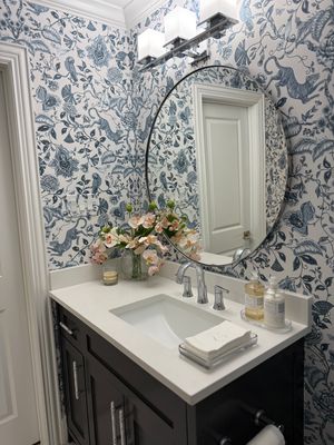 Bathroom Wallpaper Installation – Dallas, TX