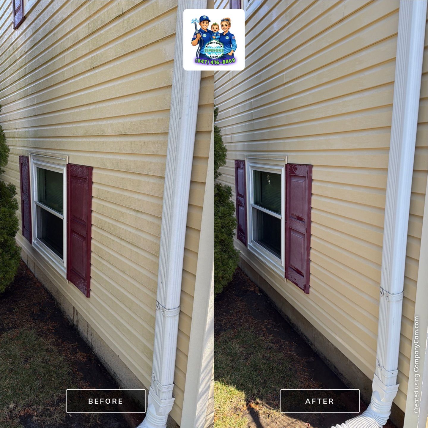 Project in Schaumburg by Simmons Power & Soft Washing