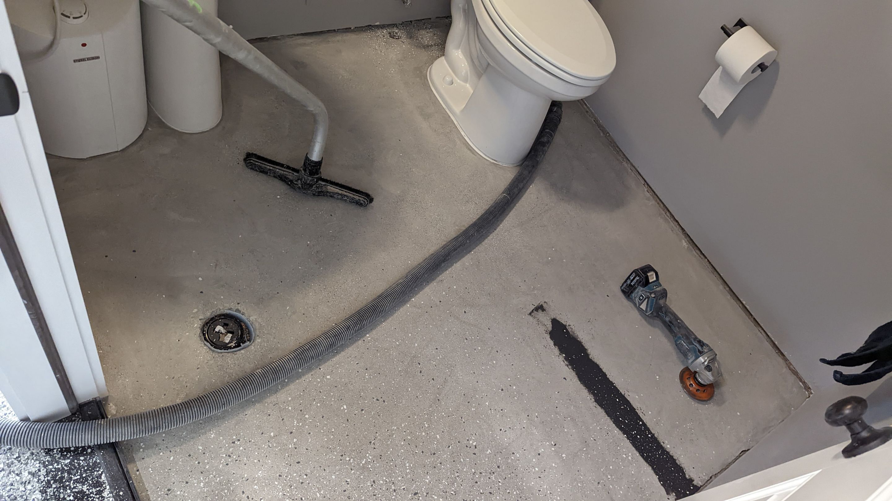 Shop Transformation using Slate Stone by Croc Coatings, LLC