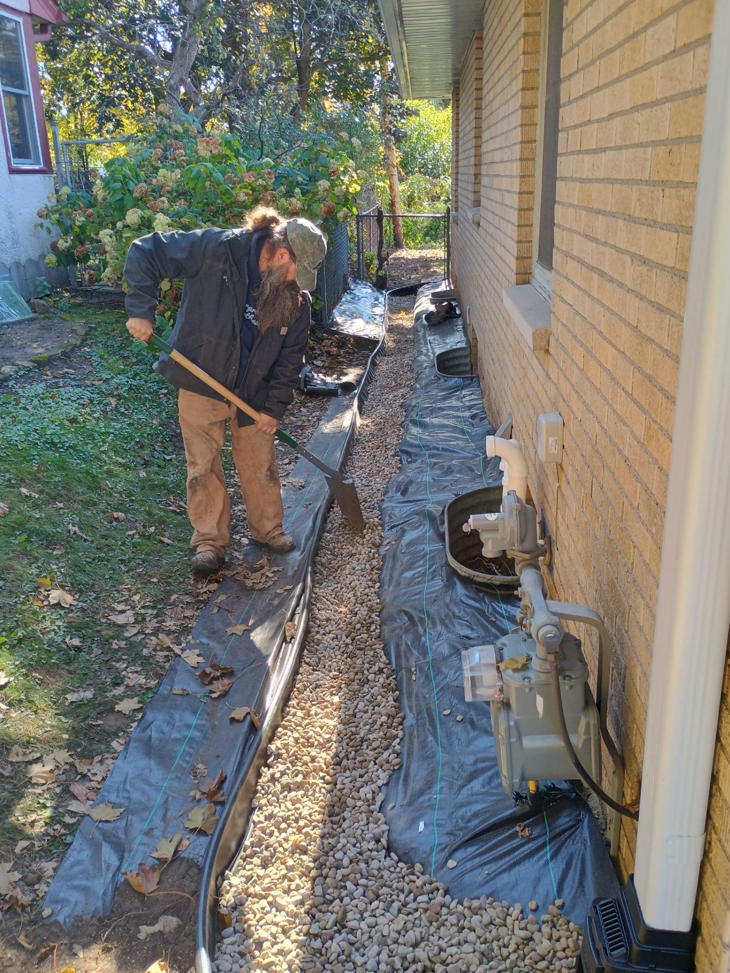 A French Drain for Jeniffer by Waterproofing Northeast
