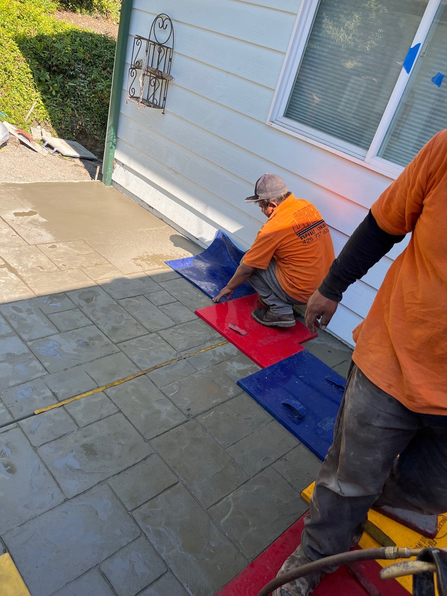 Stamped Concrete Patio and Driveway | Edmonds  by Jireh Asphalt & Concrete Inc 