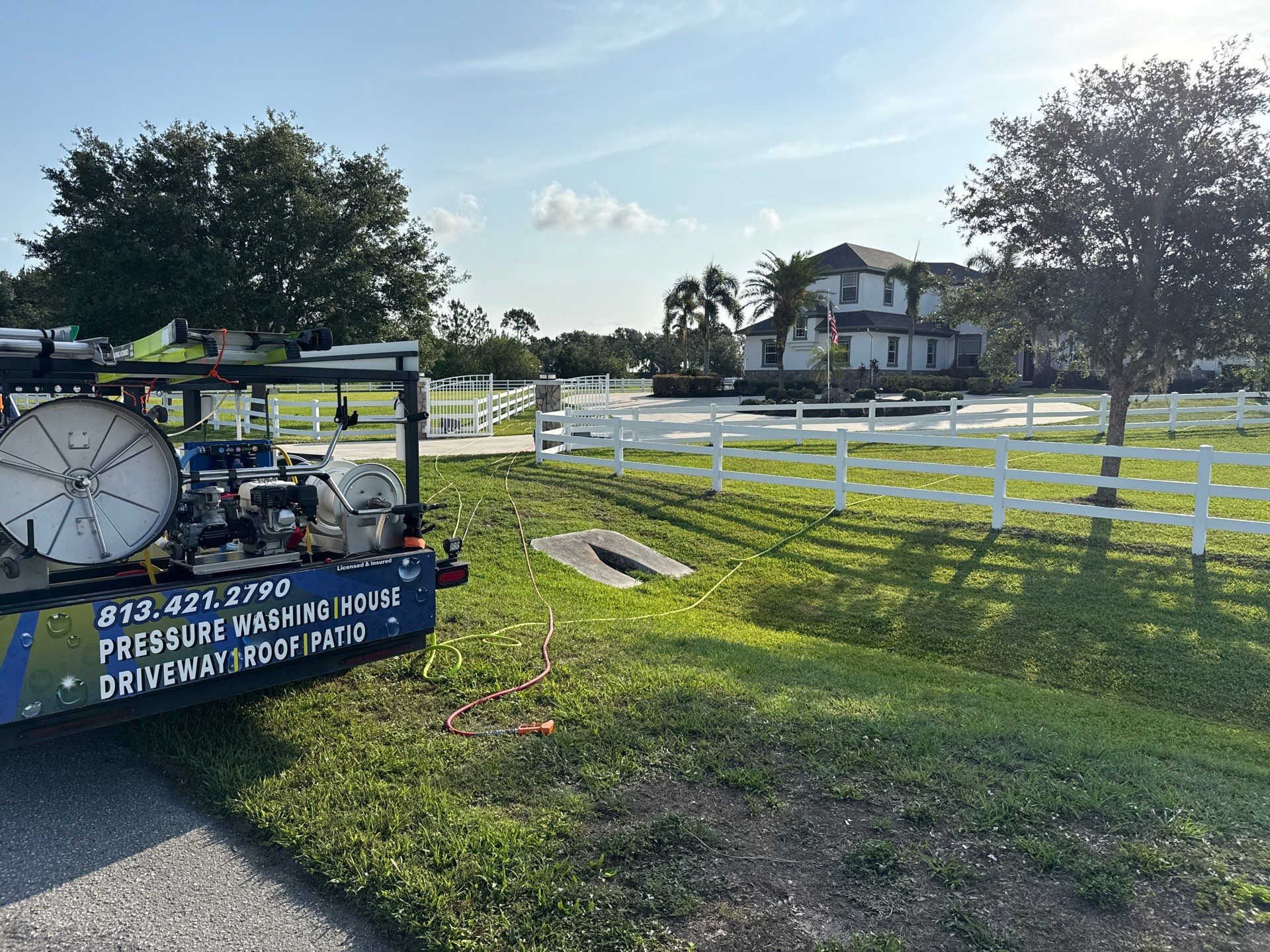 Comprehensive Exterior Cleaning for 2-Story Home in Foxbrook Community – Parrish, FL by Sunshine AquaWash