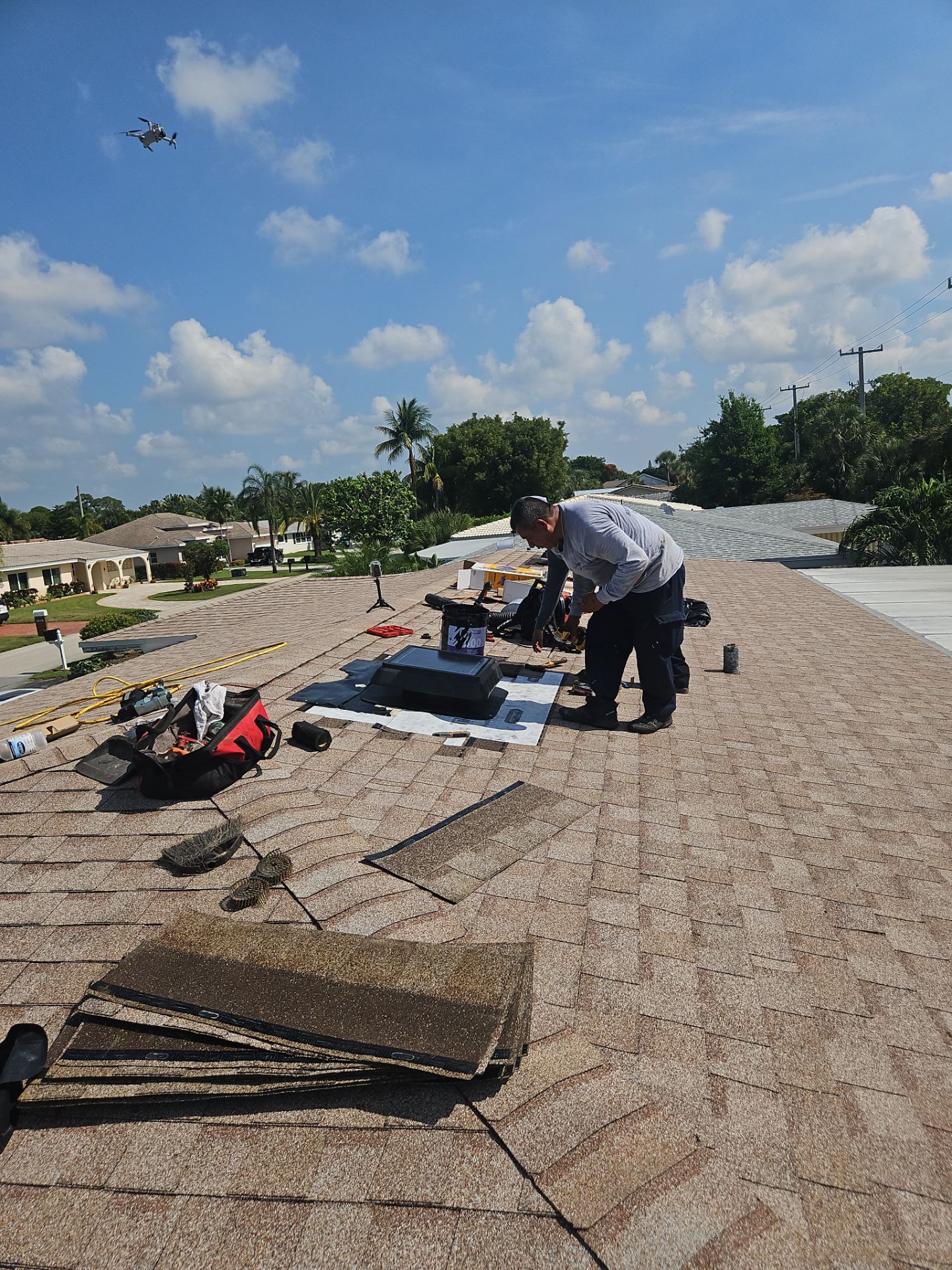 Shingle Roof Replacement and Decking Repair in Boynton Beach by Aastro Roofing
