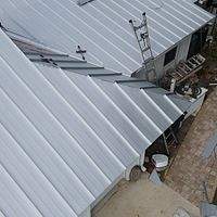 24ga 1.5" Mechanical Seam Mill Finish by Total Roofing System The Metal Roof Experts