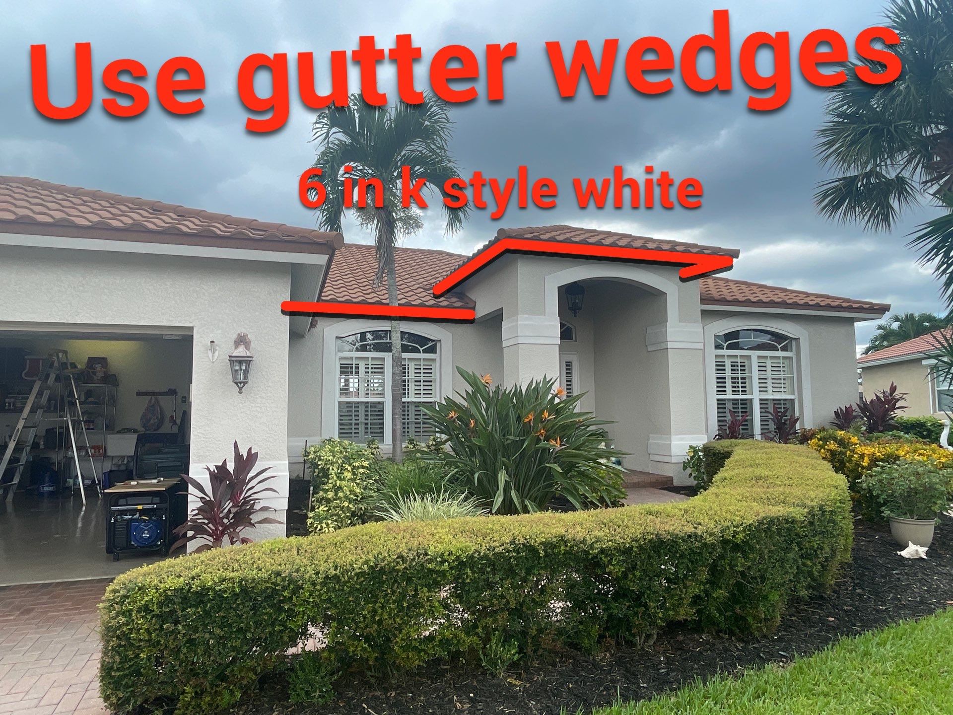 6-inch K-style Seamless Gutters in Fort Myers FL by Gutter Professors