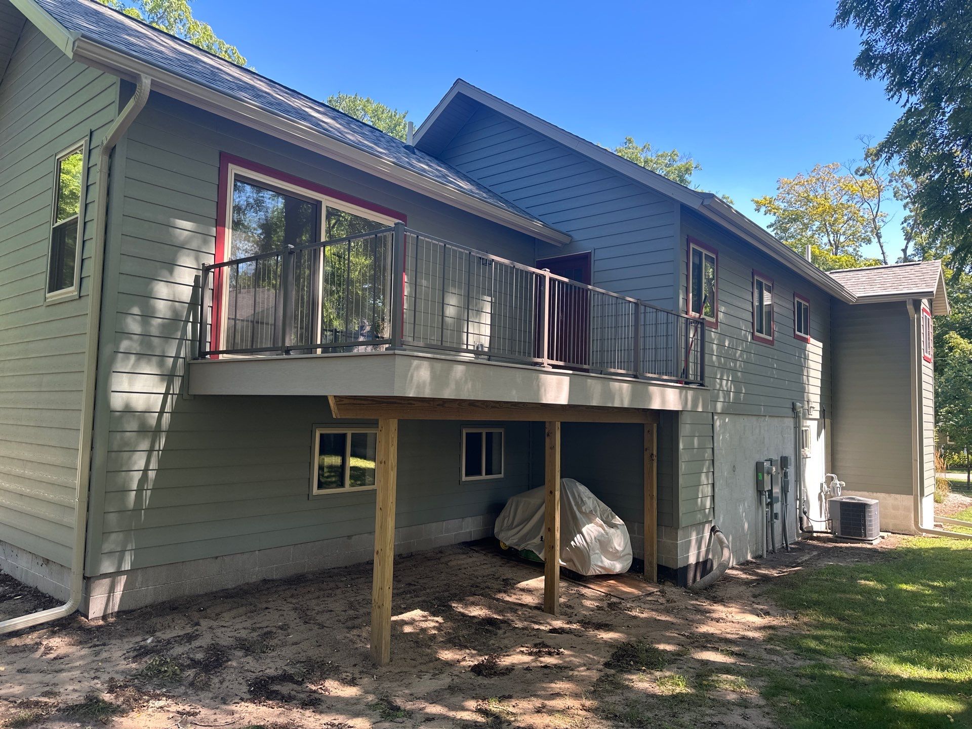 Custom Gutter System and Gutter Helmet Installation in Frankfort by Rainbow Seamless Systems