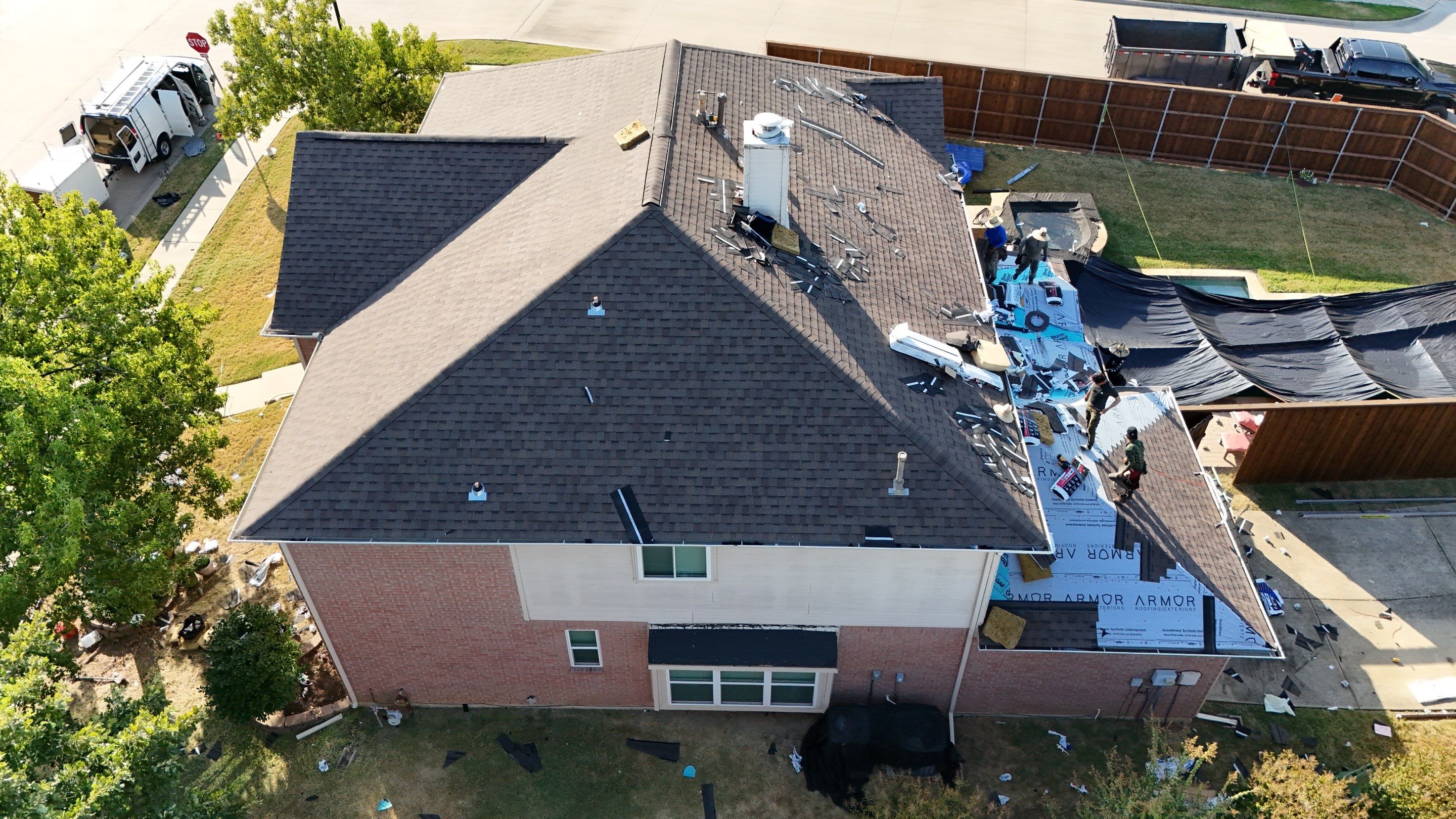 Lewisville Full Roof Replacement Featuring Complete Plywood Re-Decking by Armor Roofing | Exteriors