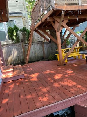 Deck, Patio and Drive Wash using Surface washer