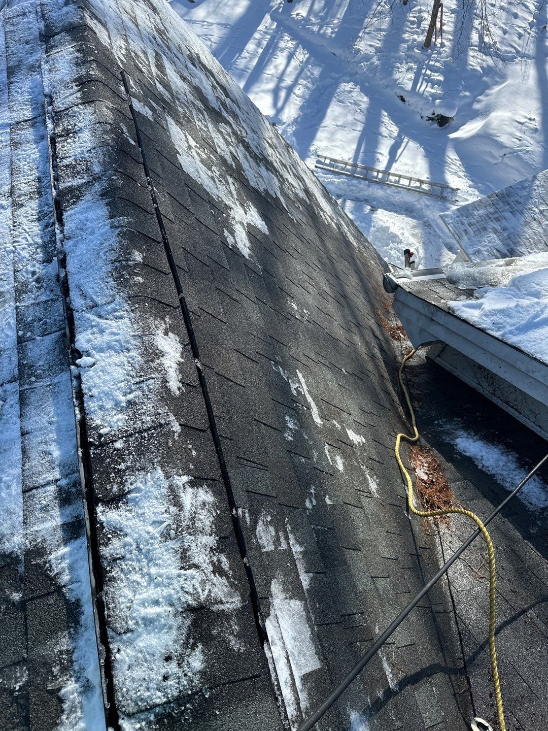 Roof Snow And Ice Dam Removal using Steamer by Stendahl Services