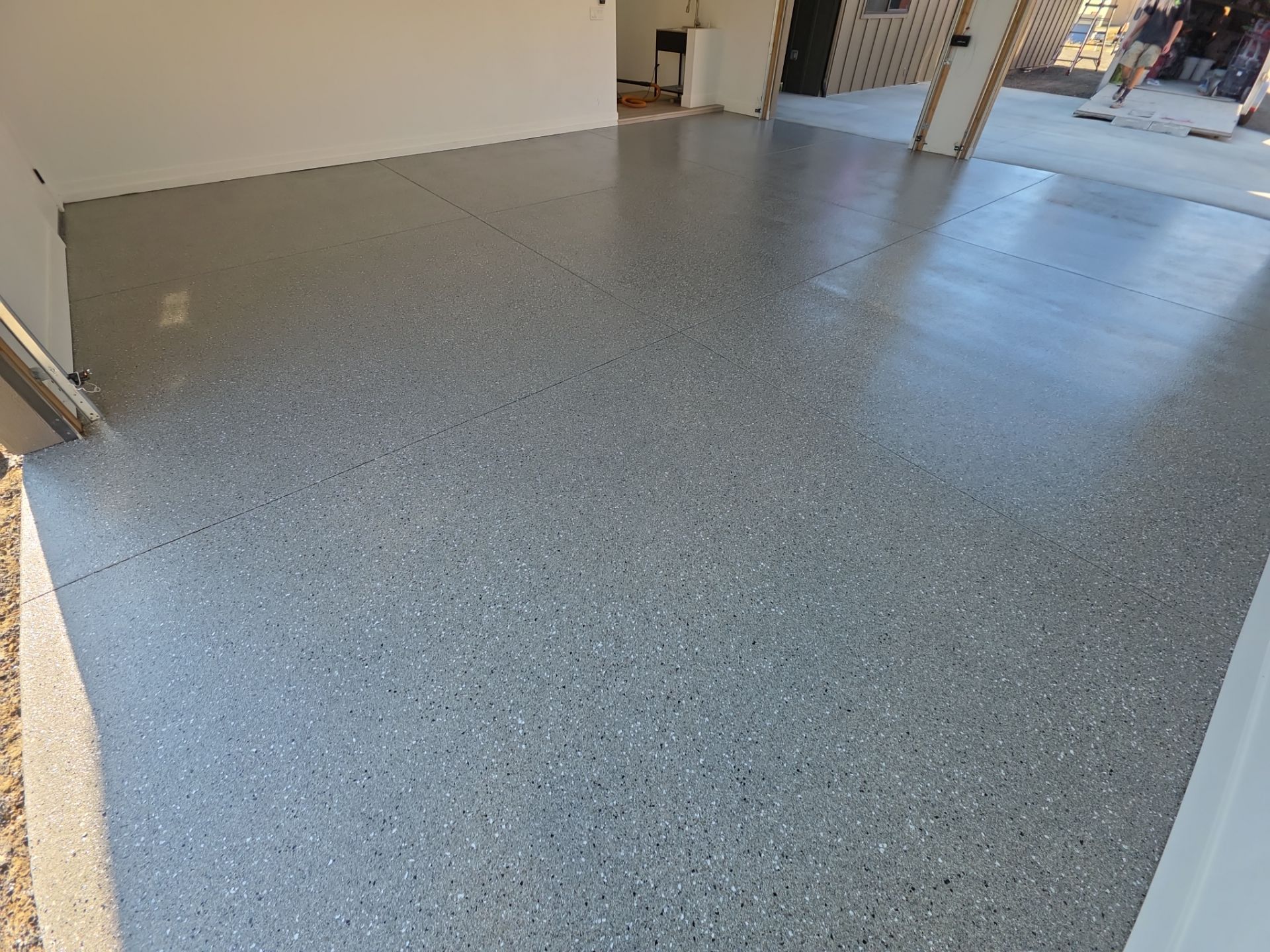 Garage Transformation using Shale Hybrid by Croc Coatings, LLC