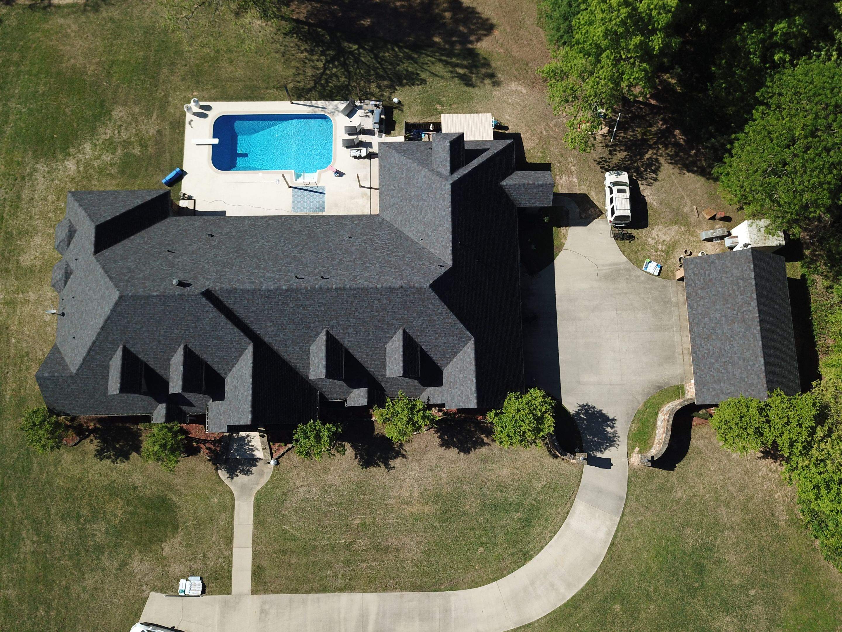 Residential Roofing Installation using Malarkey Architectural Vista Shingles by Hostetler Roofing