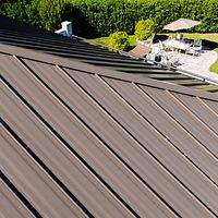 24ga 1.5" Snap-Lock Medium Bronze by Total Roofing System The Metal Roof Experts