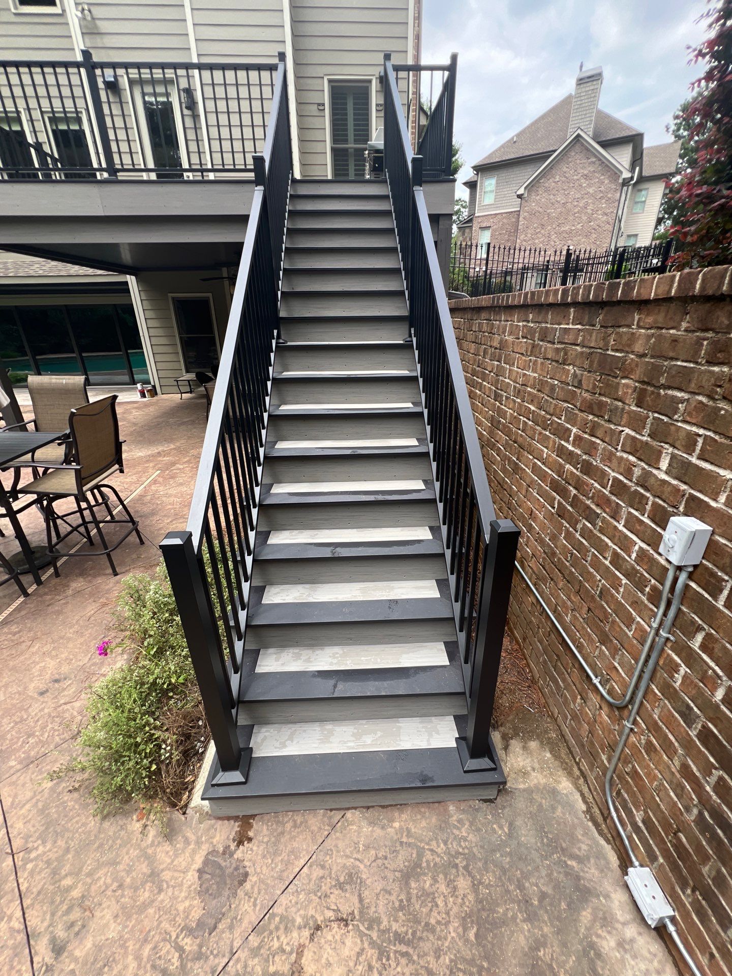 Marietta, GA Deck Resurface using Deckorators Summit Series Decking and ALX Contemporary Railing by Nelson Exteriors