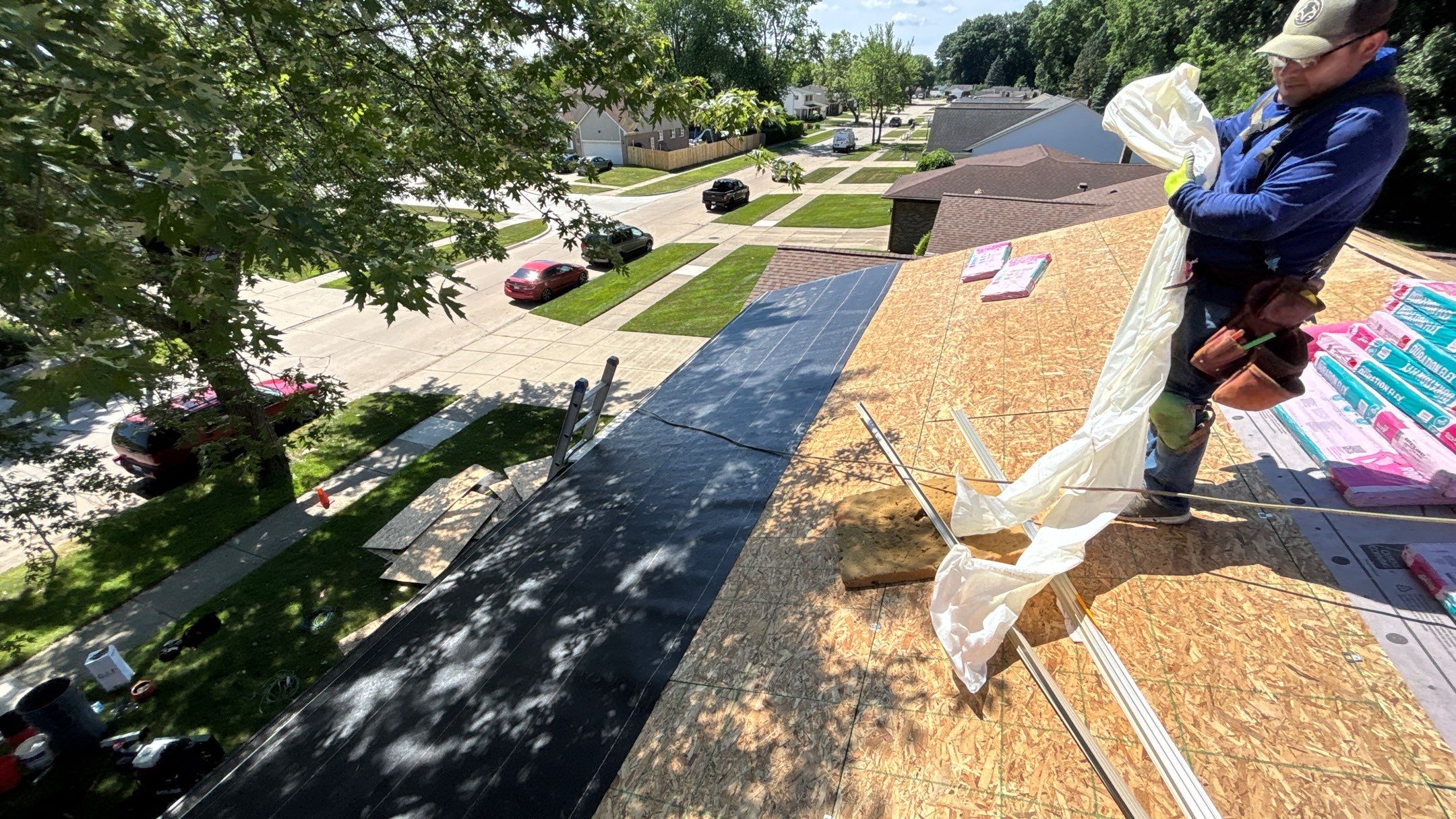 Roof Replacement using Owens Corning Estate Gray by 180 Contractors