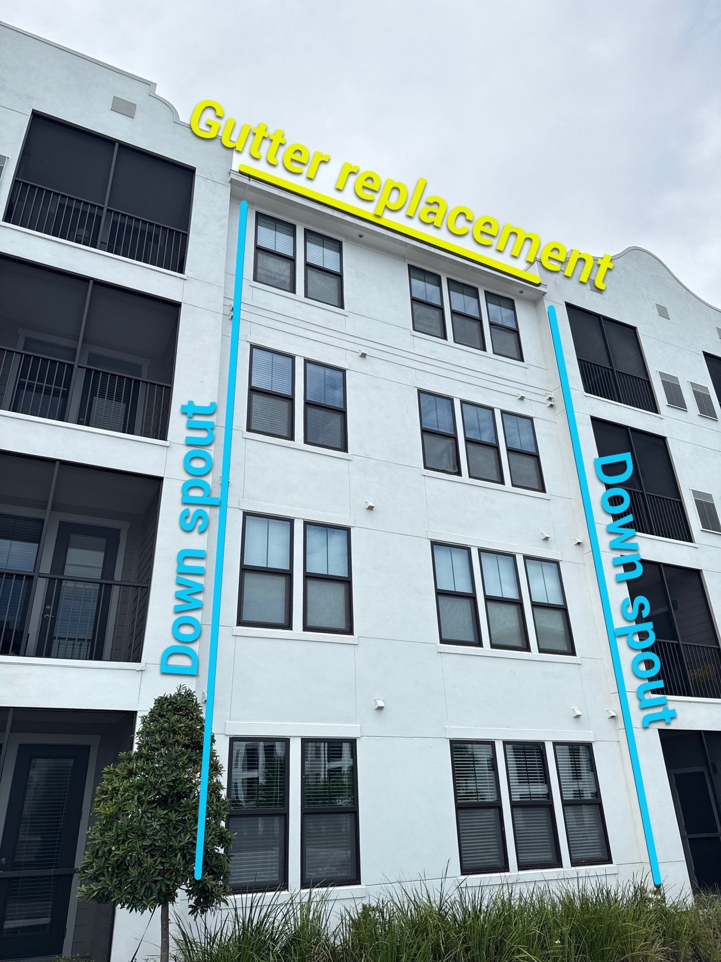 Replace gutter using gutter installation in Bradenton FL by Gutter Professors