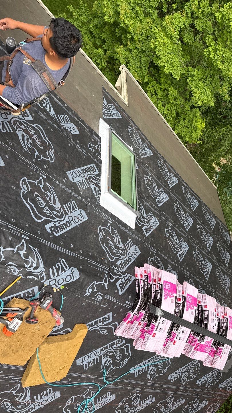 Roof Replacement using Owens Corning Desert Rose by 180 Contractors