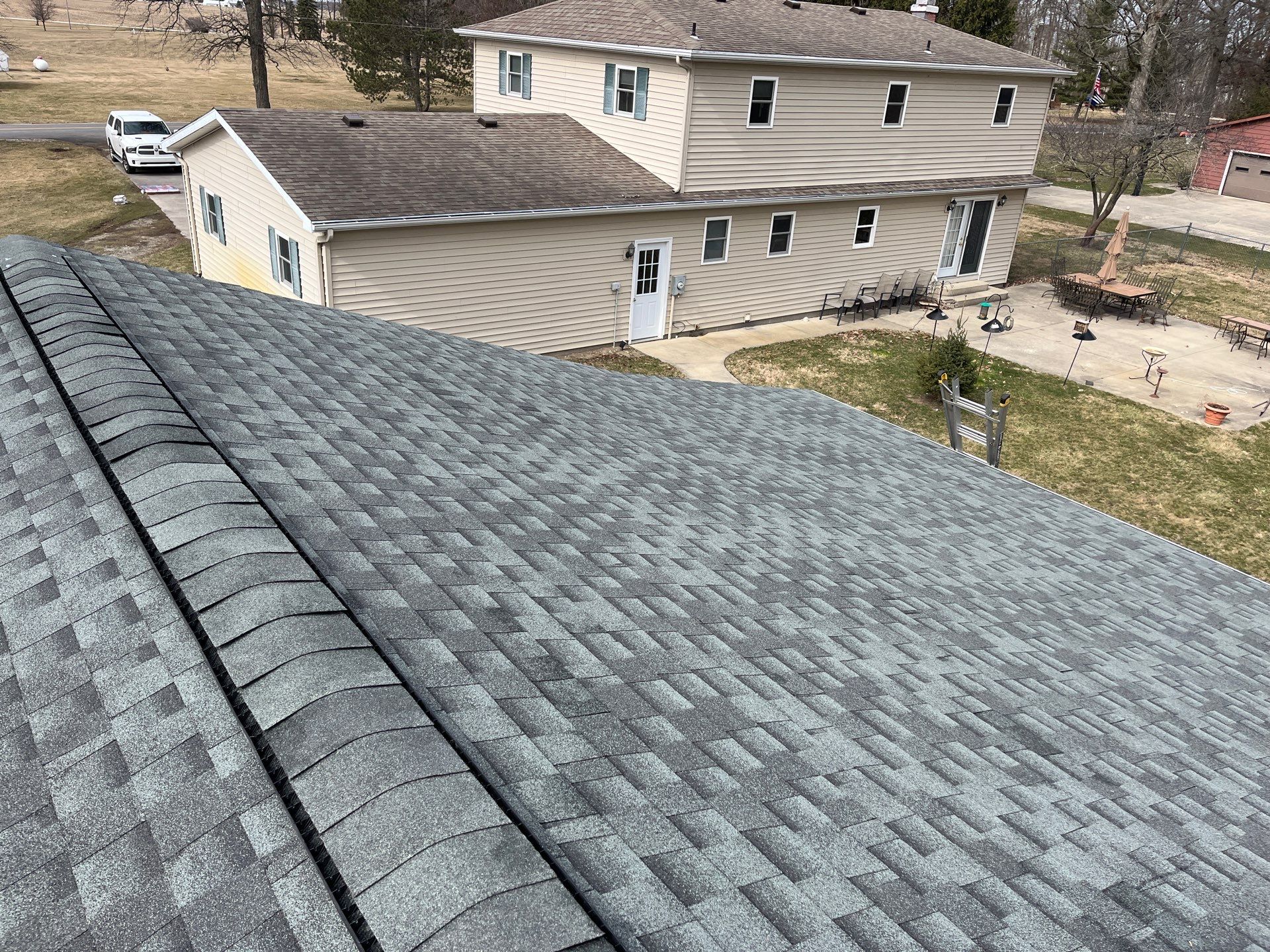 Residential Roofing Installation using GAF Timberline HDZ Slate by Nitro Roofing and Construction