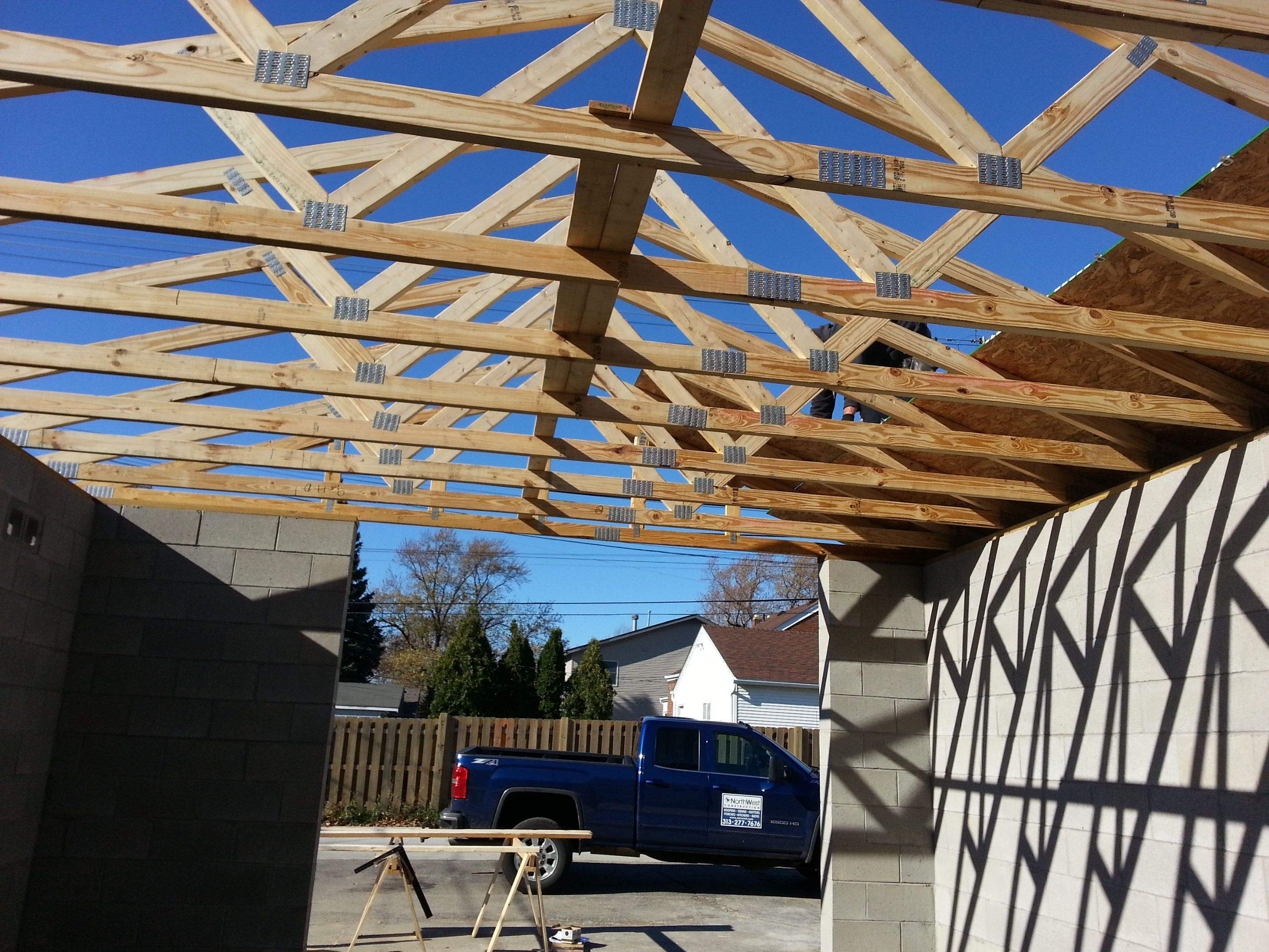 New Masonry Garage and Storage Building by Northwest Construction 