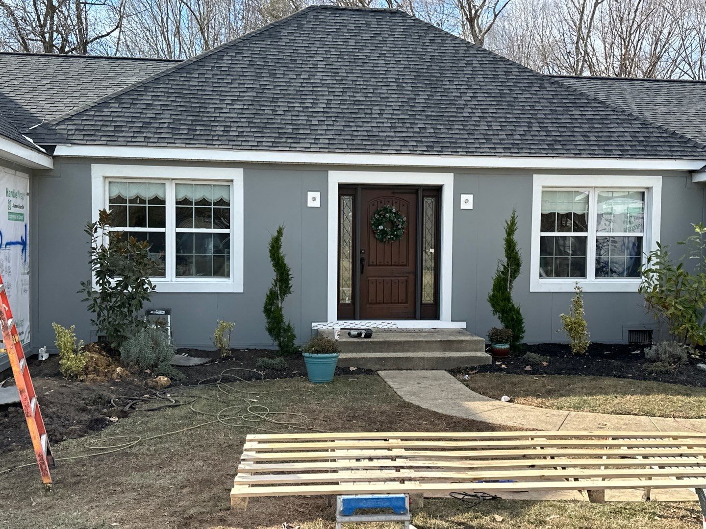Grey Slate Siding using JH Batten Smooth by ExteriorPros