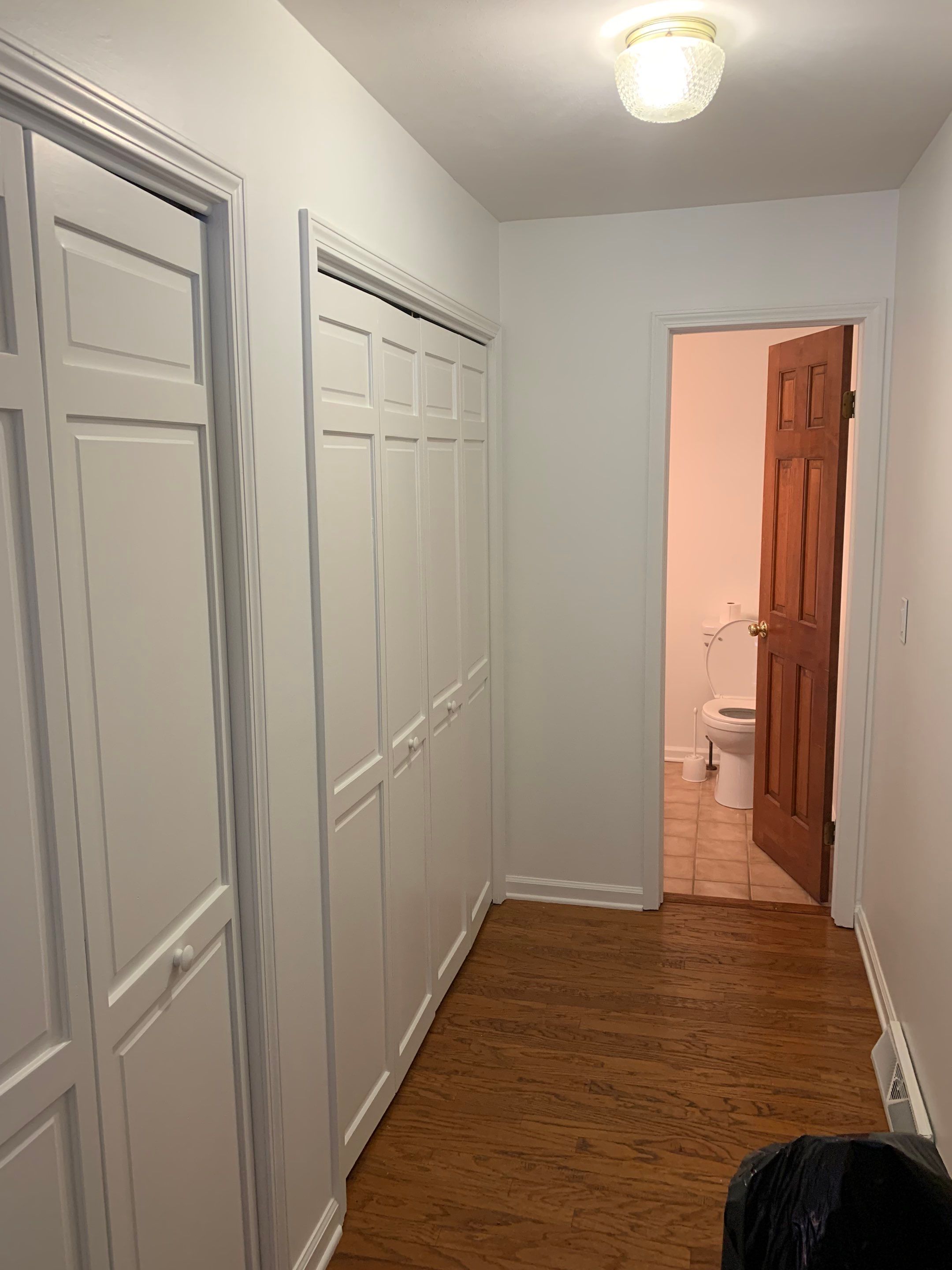 Painting Stained Wood Trim and Staircase. Walls too! by Empire Painting Services, LLC