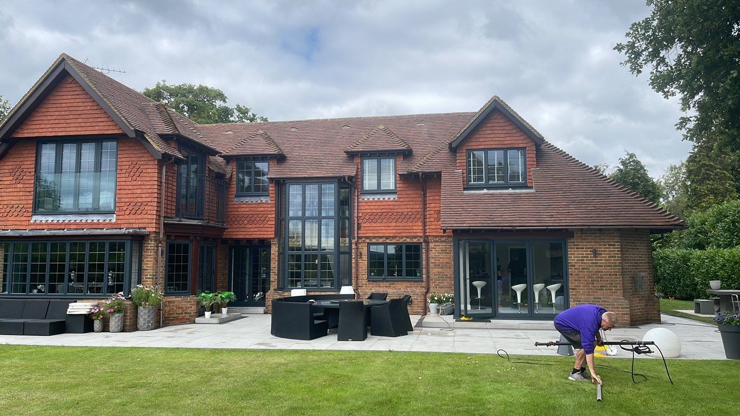 Roof Clean  - Moss Removal - Gutter Clean using Honda 15lpm Low Pressure Washing Machine by Ges Exterior Cleaning ltd