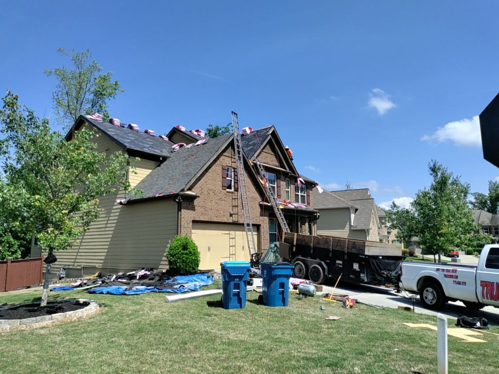 Residential Roofing Installation using Owens Corning TruDef Peppermill Gray by Inspector Roofing and Restoration