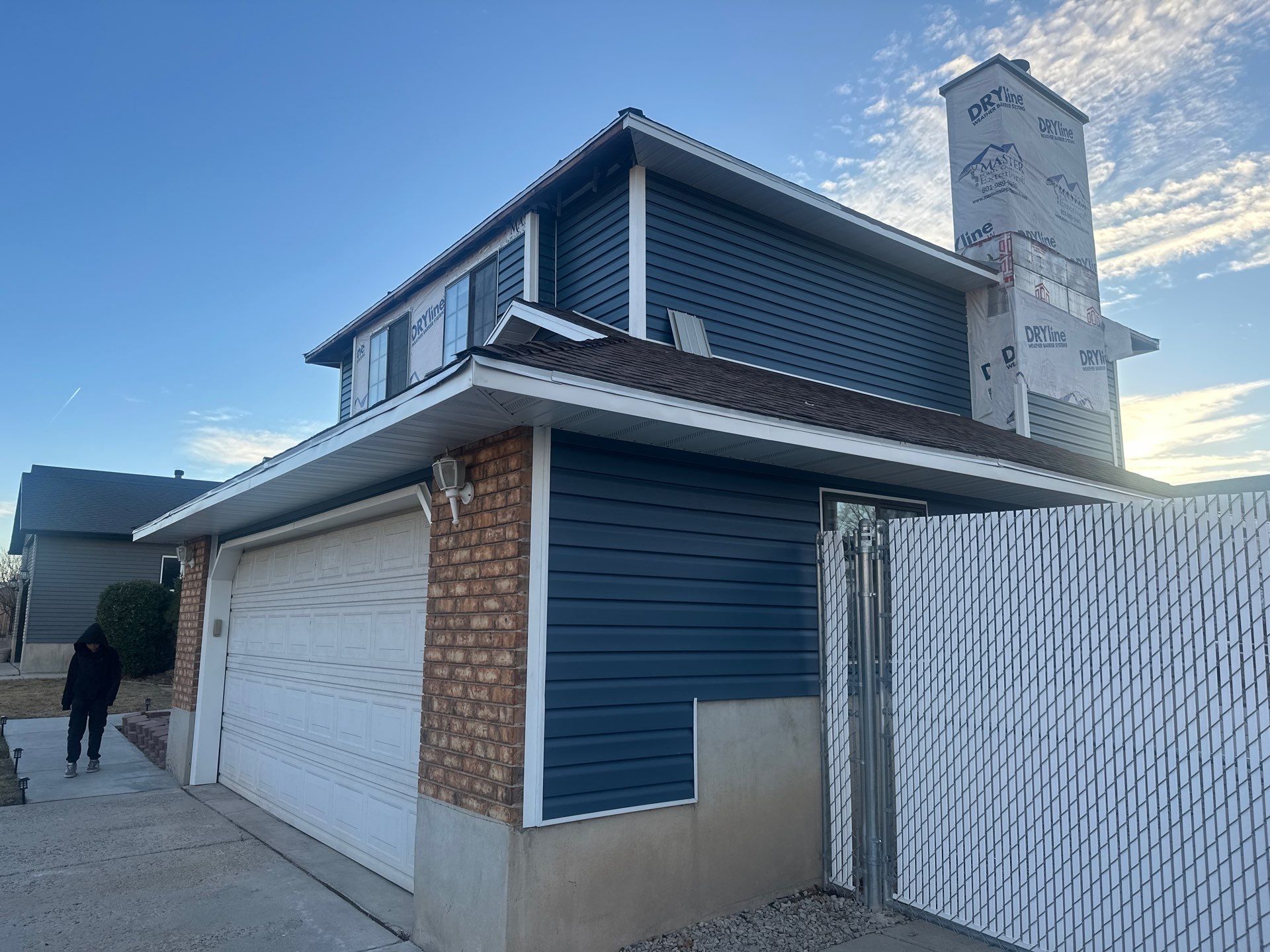 Project in West Jordan by Master Rain Gutters.