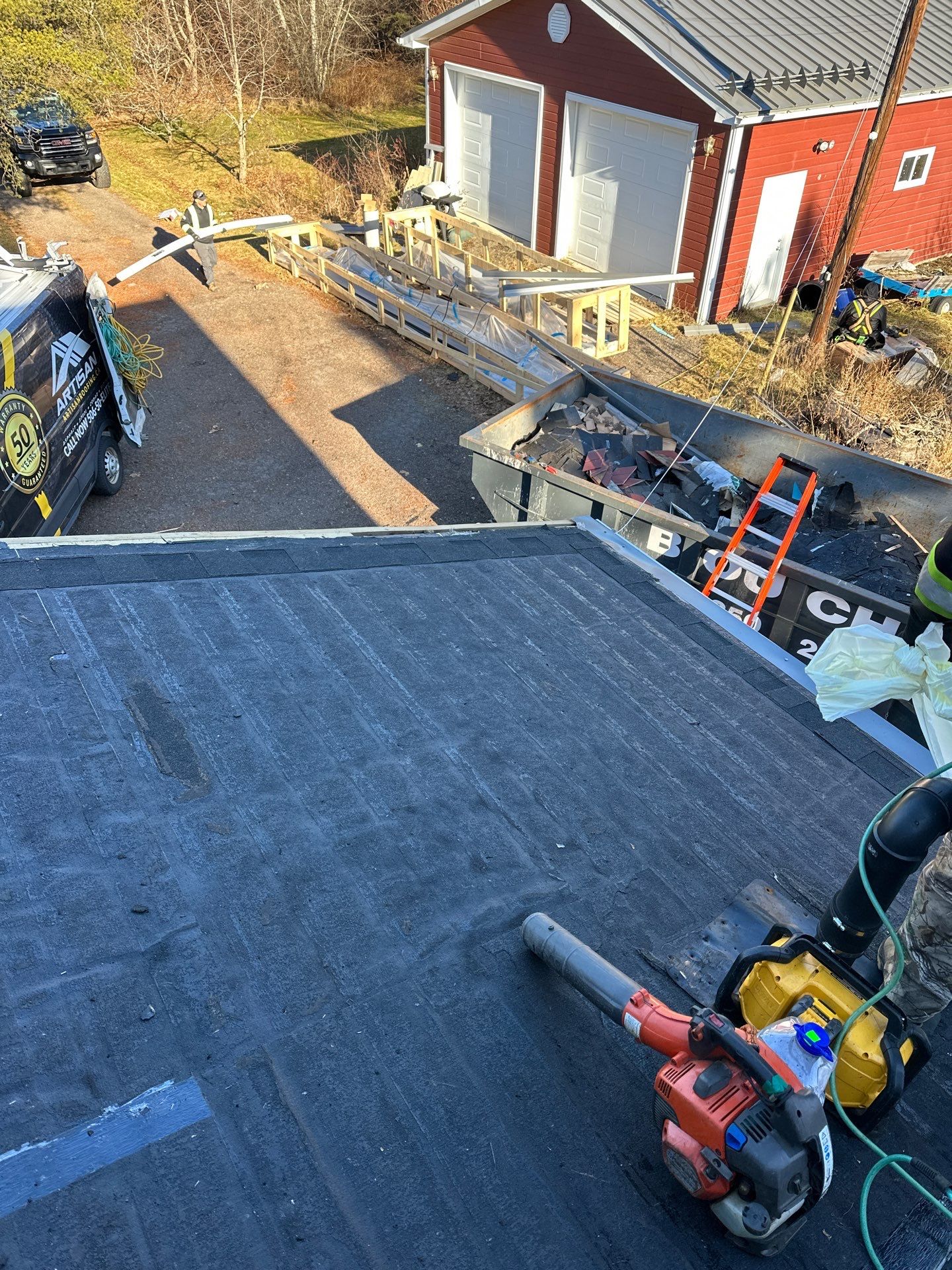Residential Roofing Installation using Ideal Steel Standing Seam  by Artisan Roofing & Home Improvements Inc.
