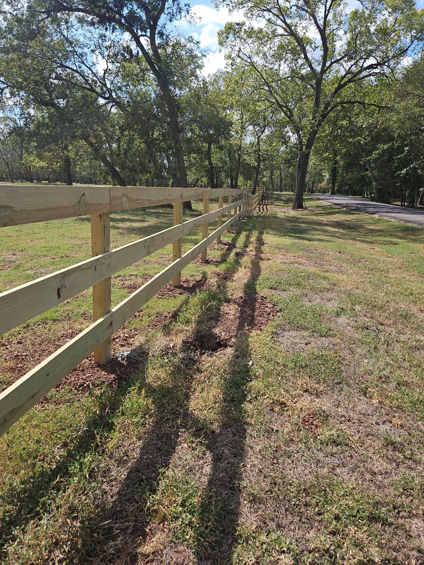 Ranch Style fence Plus Iron installation by Tim's Fences