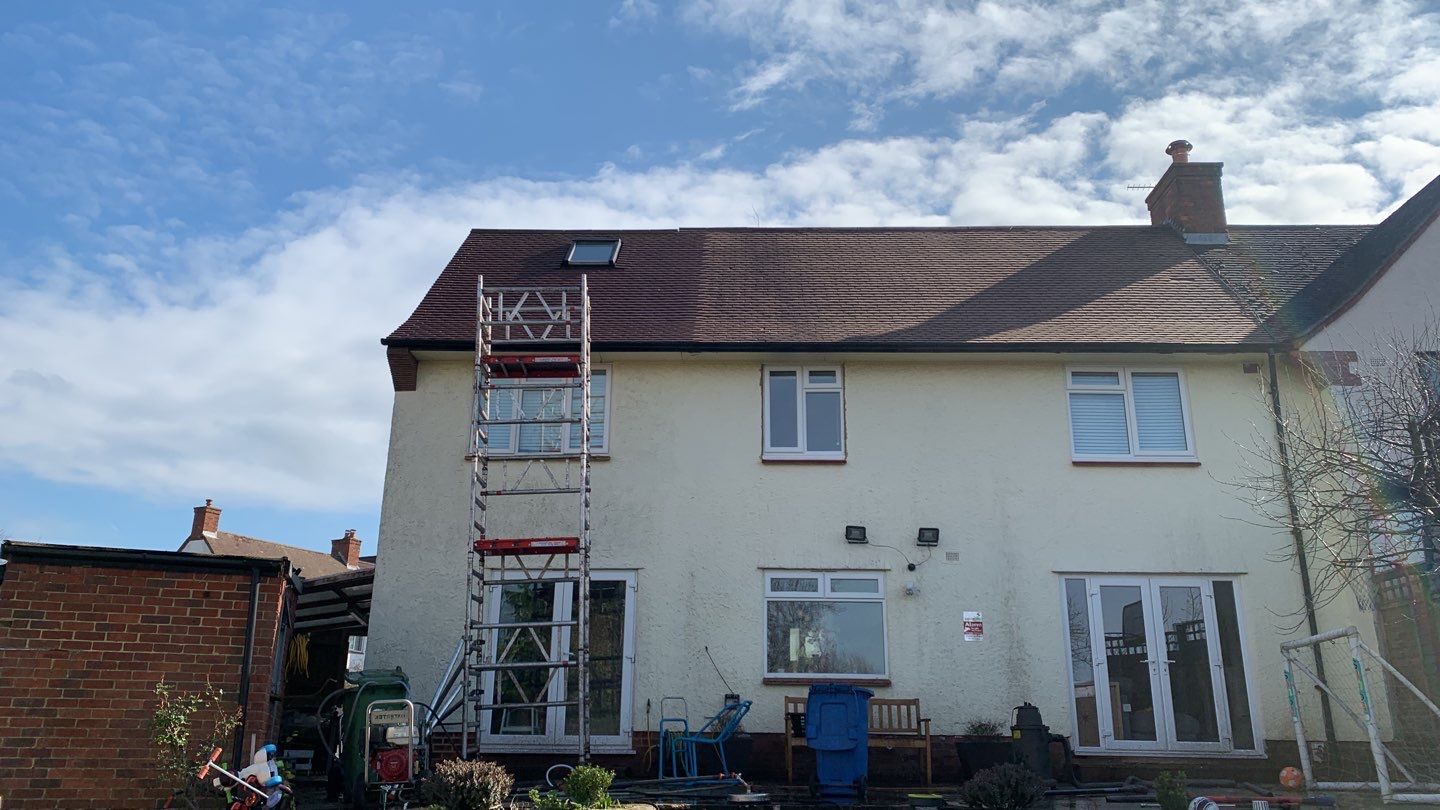 Roof - Driveway - Patio Clean using Honda 15lpm Low Pressure Washing Machine by Ges Exterior Cleaning ltd