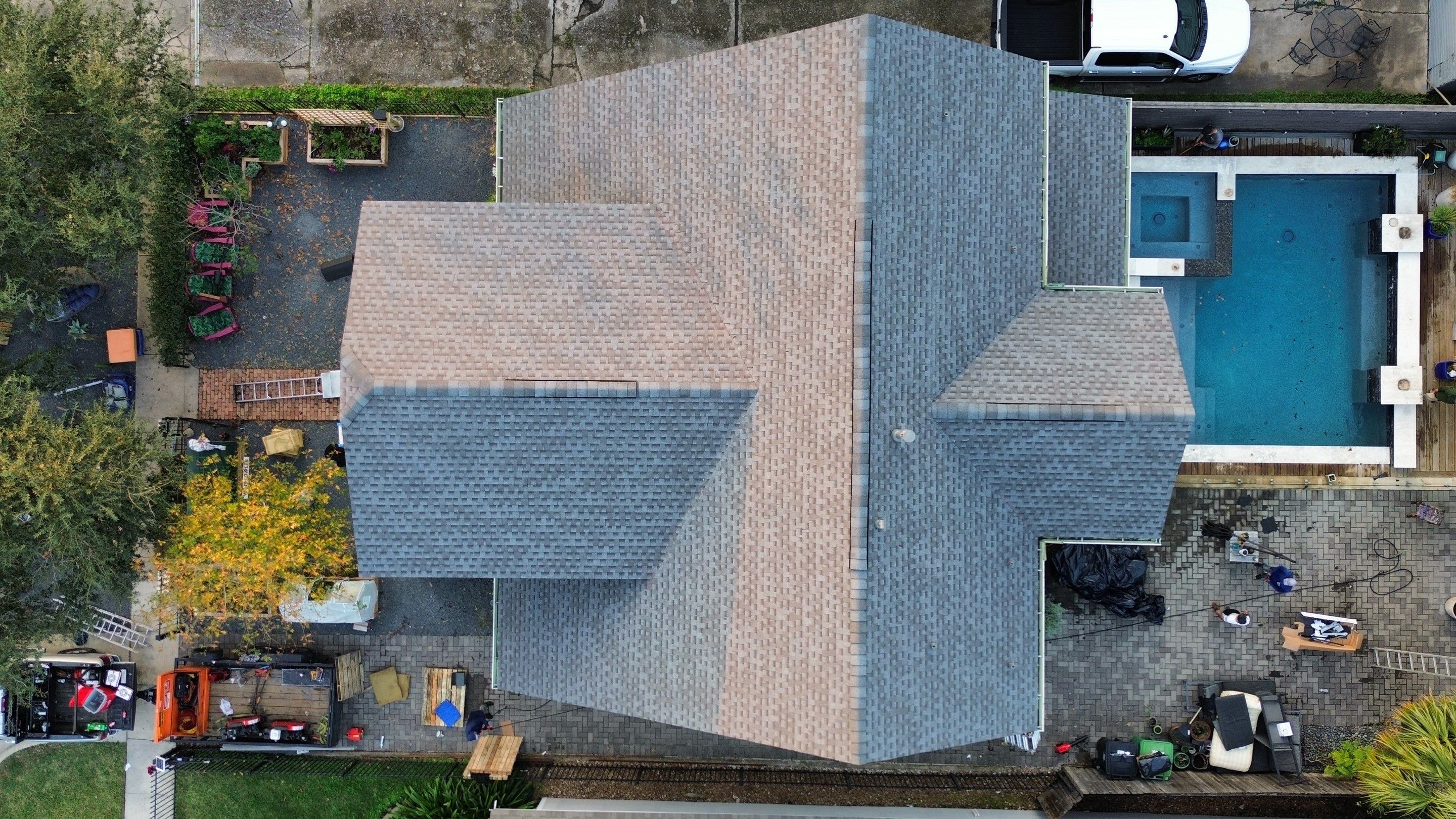 Houston Residential Roof Replacement Featuring GAF HDZ Shingles in Pewter Gray by Houston Roofing & Construction