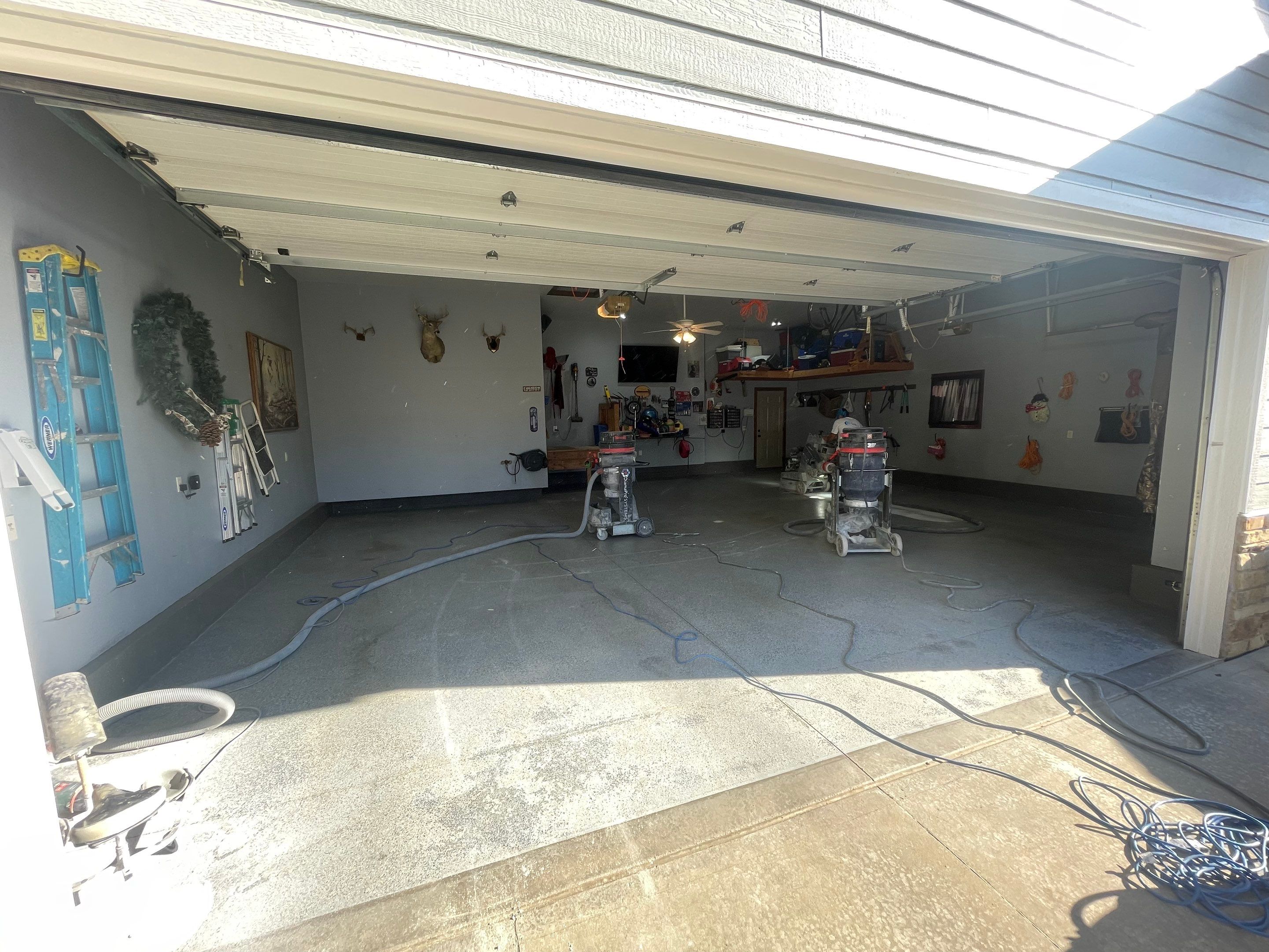 Residential Garage Floor Coating in Sioux Falls by Select Painting, Coatings & Garage Cabinets