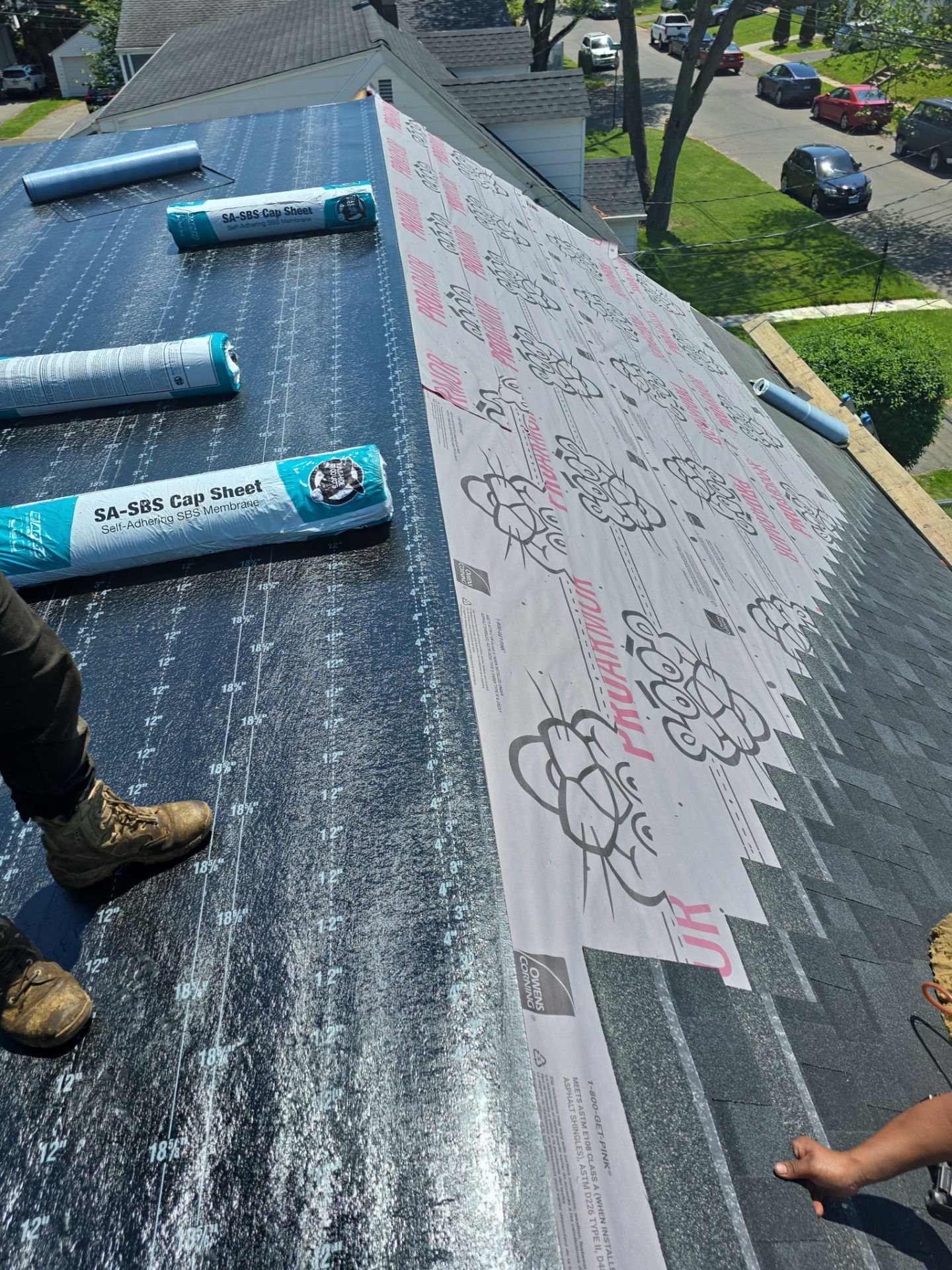 Residential Roof Replacement With Owens Corning Shingles in Stratford, CT by A Plus Exterior