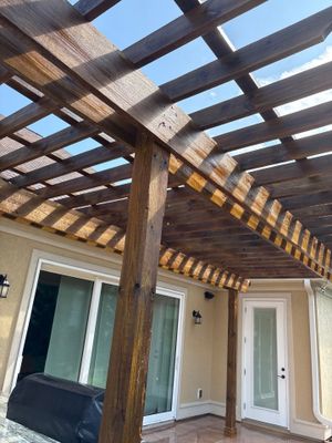 Wood Pergola using Wood Sealant