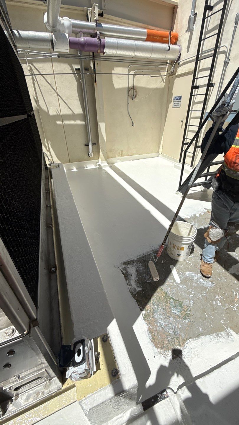 Coronado Tower Roof Rejuvenation and Waterproofing Using Ecodur Coating by Reliable Roofing San Diego Inc.