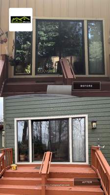 Siding Installation using JH Cedarmill Panel JH Cedar Mill Plank