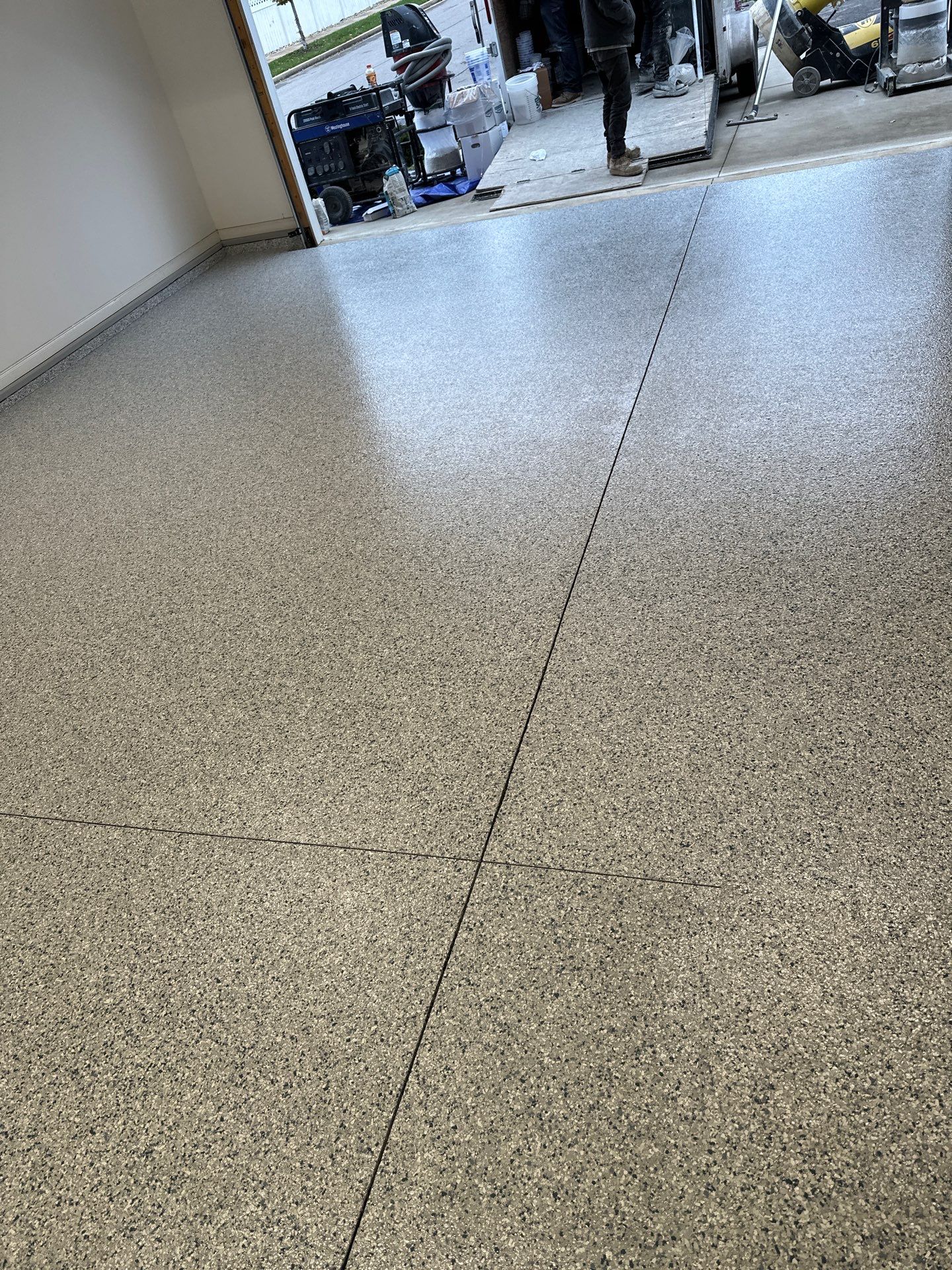 Garage Floor Coating using Tidal Wave by My Garage Floor Guys